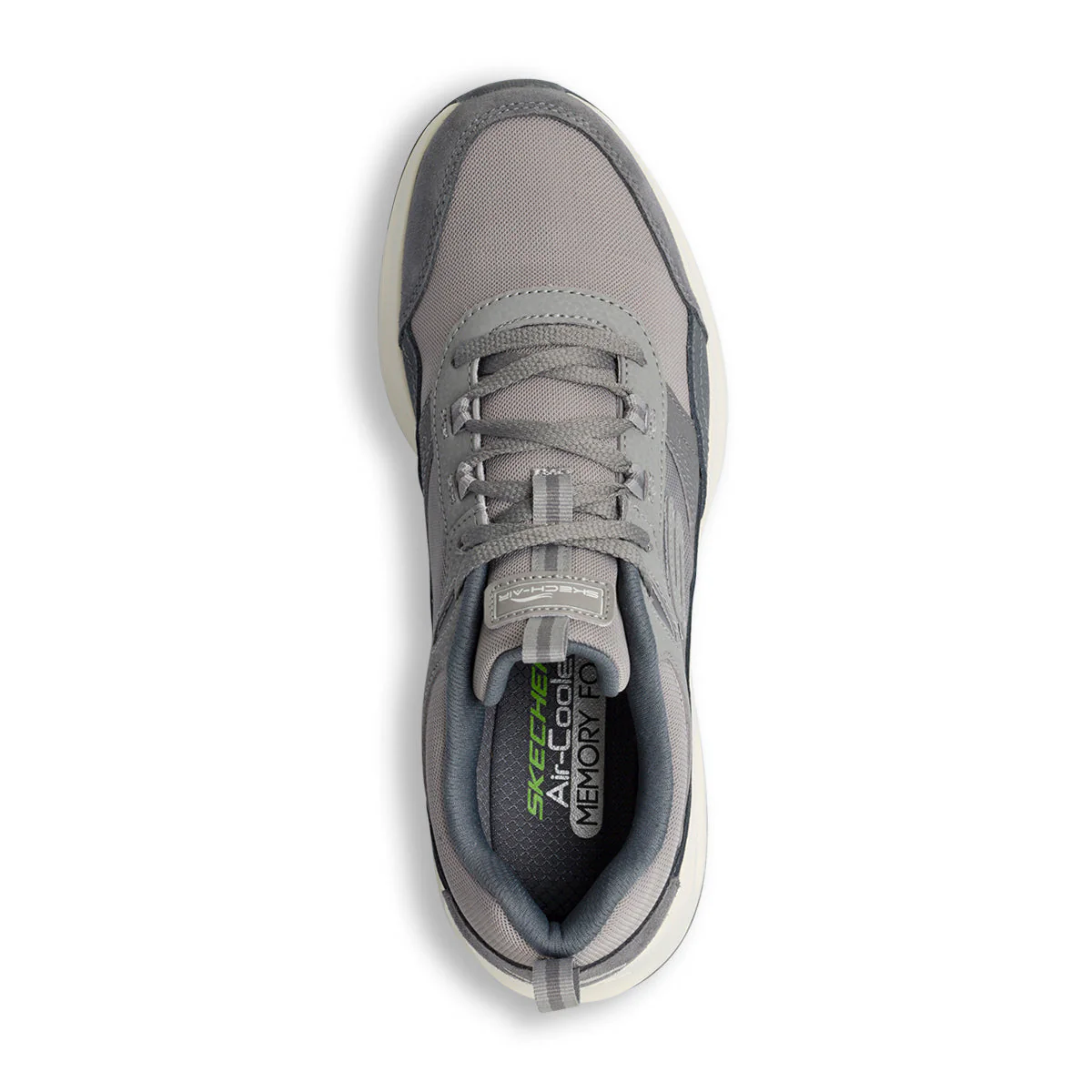 Sneakers grigie da uomo con sottopiede Memory Foam Skechers Skech-Air Court - Homegrown - Image 6