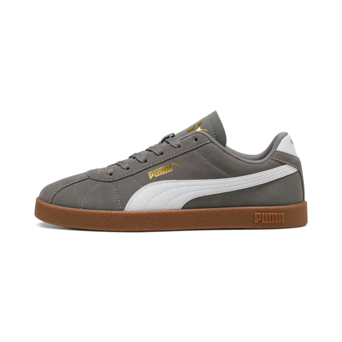 Sneakers grigie da Uomo effetto scamosciato Puma Club II Cast Iron - Image 2