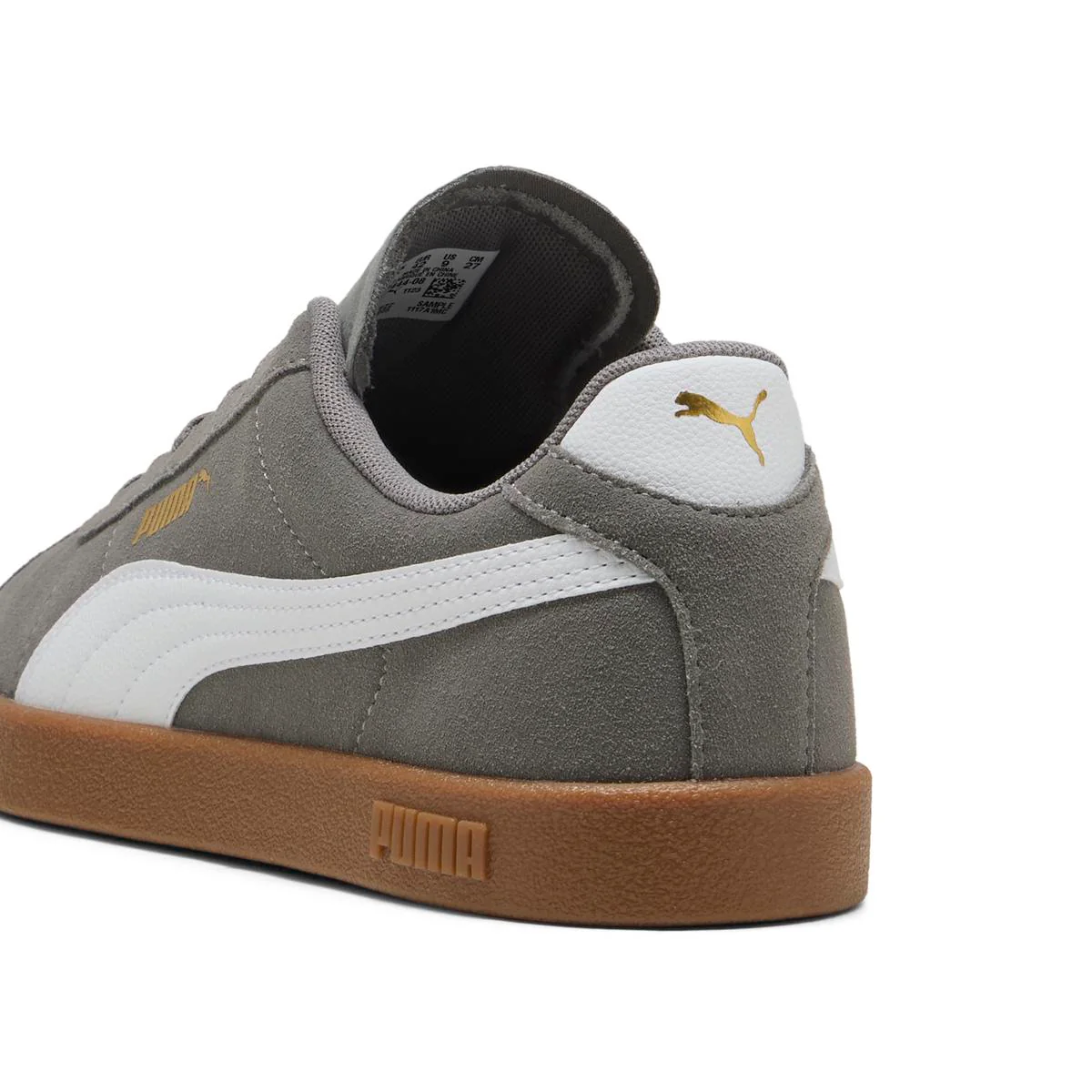 Sneakers grigie da Uomo effetto scamosciato Puma Club II Cast Iron - Image 3