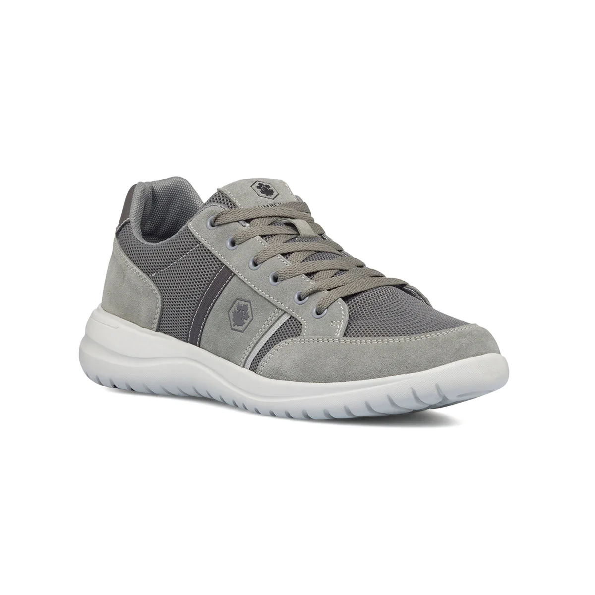 Sneakers grigie da uomo in pelle e tessuto Lumberjack Lee - Image 2
