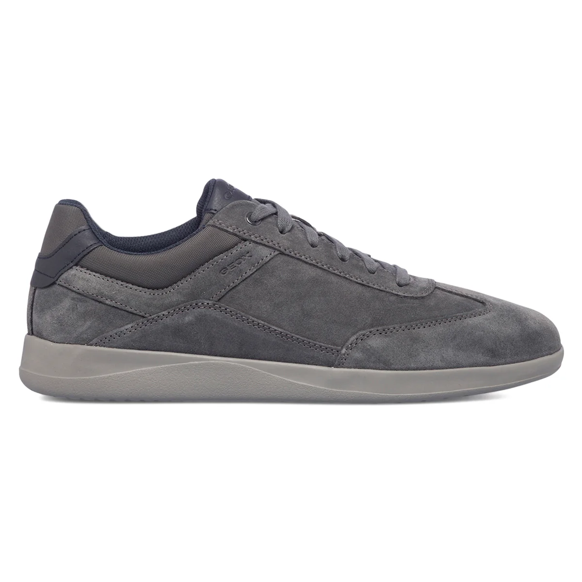Sneakers grigie da uomo in pelle scamosciata Geox Kennet