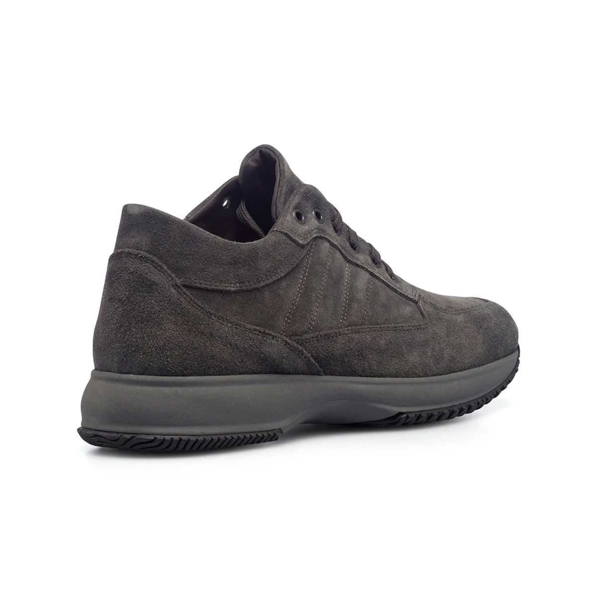 Sneakers grigie da uomo in pelle scamosciata Primopiano - Image 3