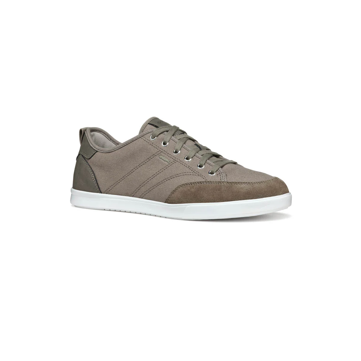 Sneakers Grigie da Uomo in tessuto con inserto in contrasto e suola traspirante Geox - Image 2