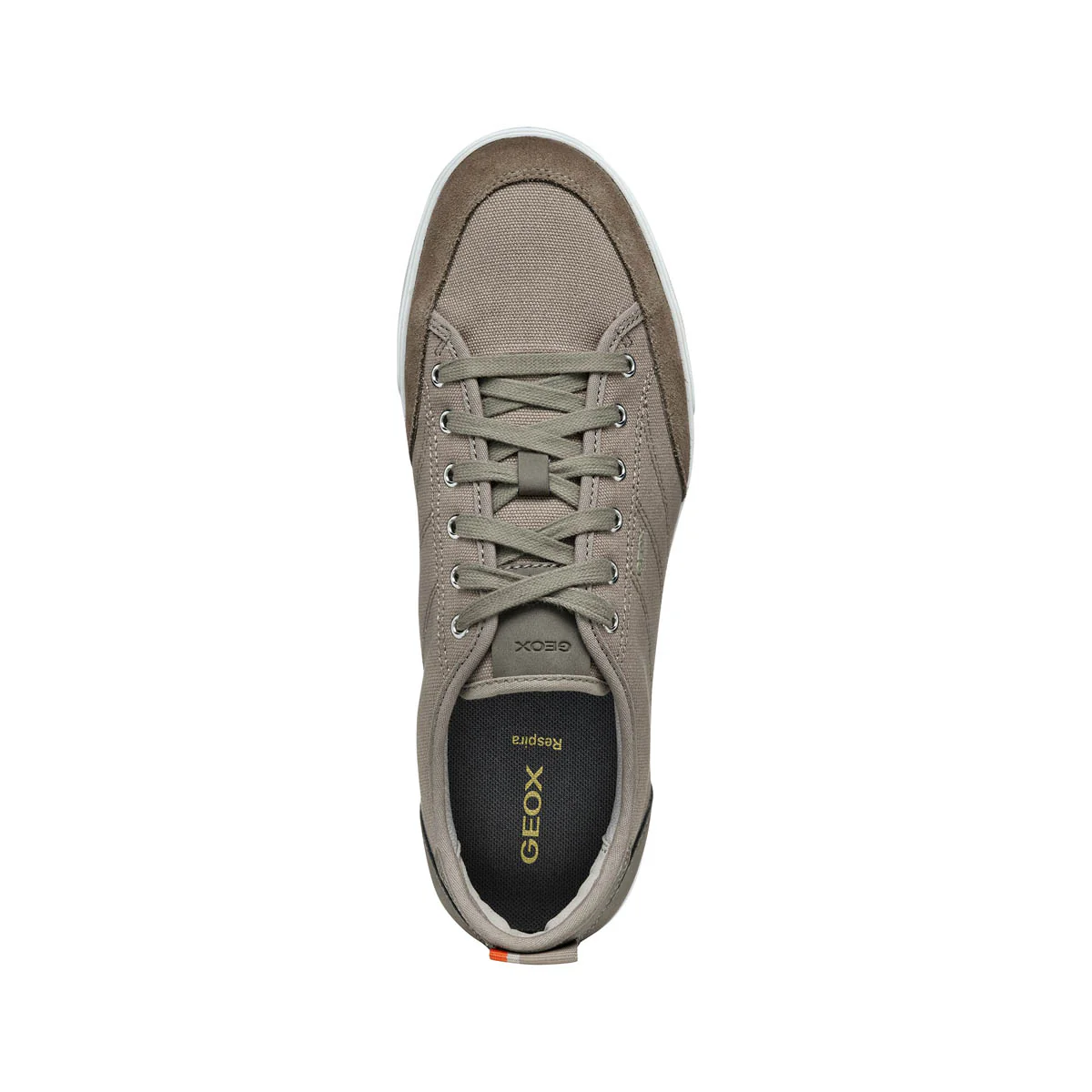 Sneakers Grigie da Uomo in tessuto con inserto in contrasto e suola traspirante Geox - Image 5