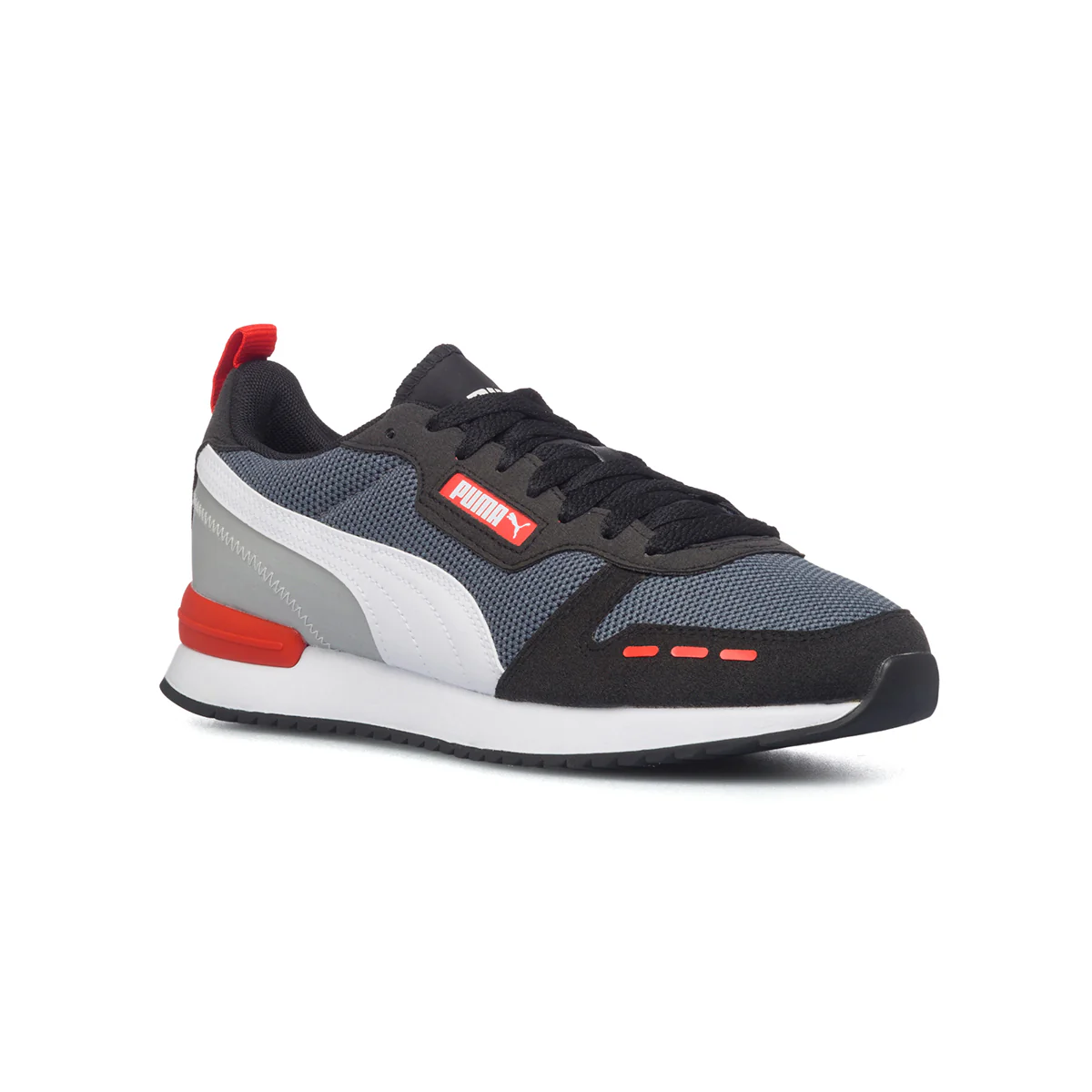 Sneakers grigie e nere con dettagli rossi Puma R78 - Image 2