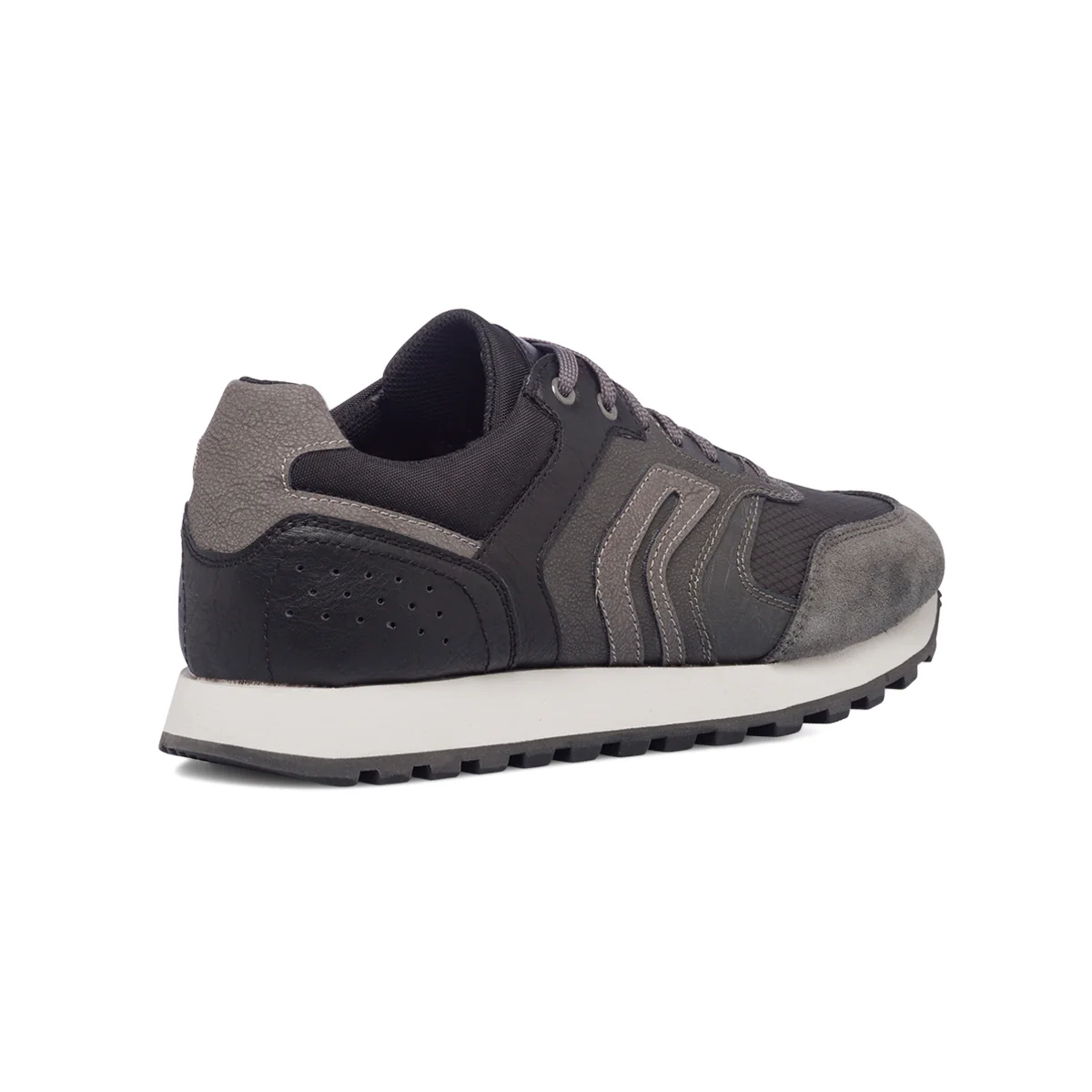 Sneakers grigie e nere da uomo con dettagli traforati Geox Ponente - Image 3
