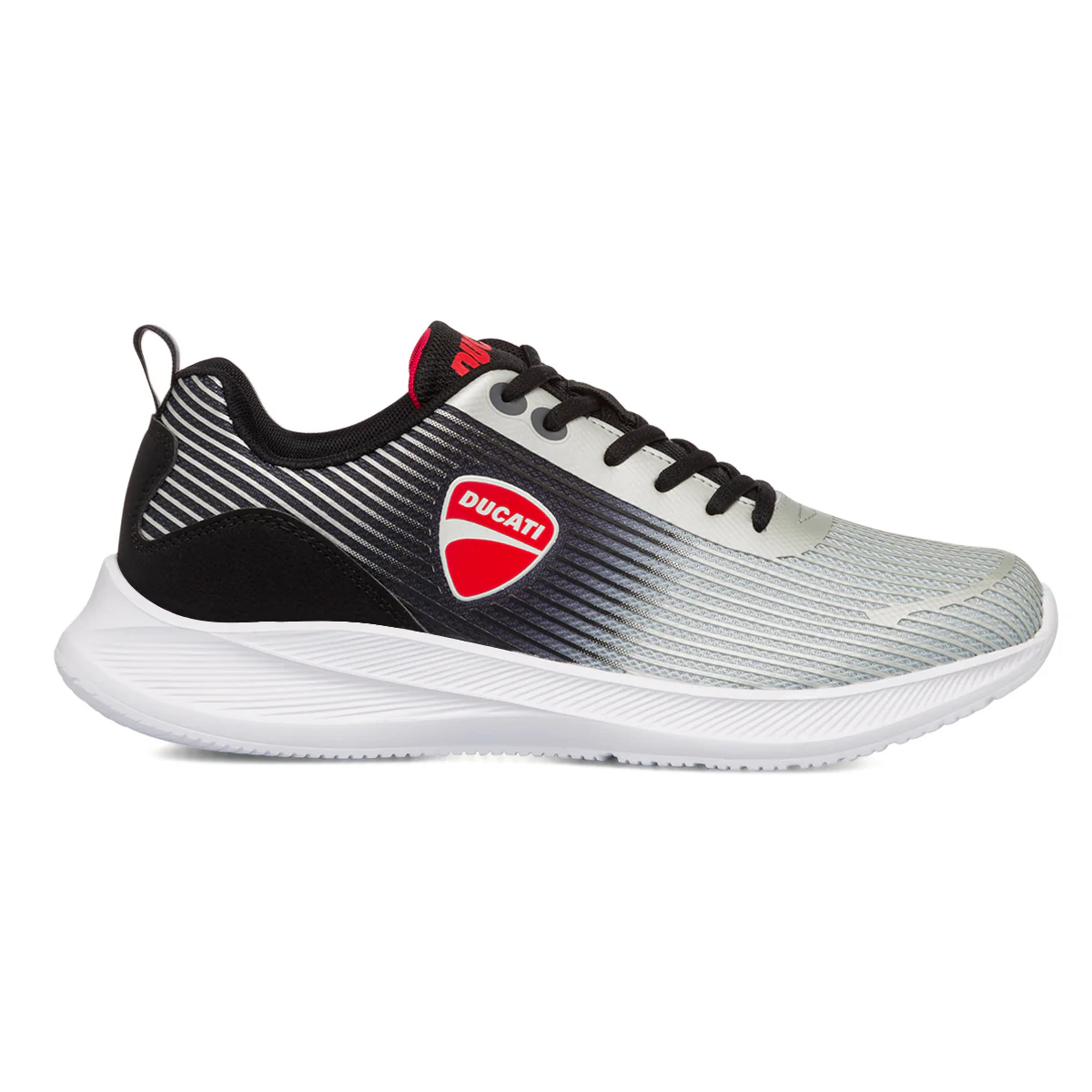 Sneakers grigie e nere da uomo con logo laterale Ducati Backfire 5