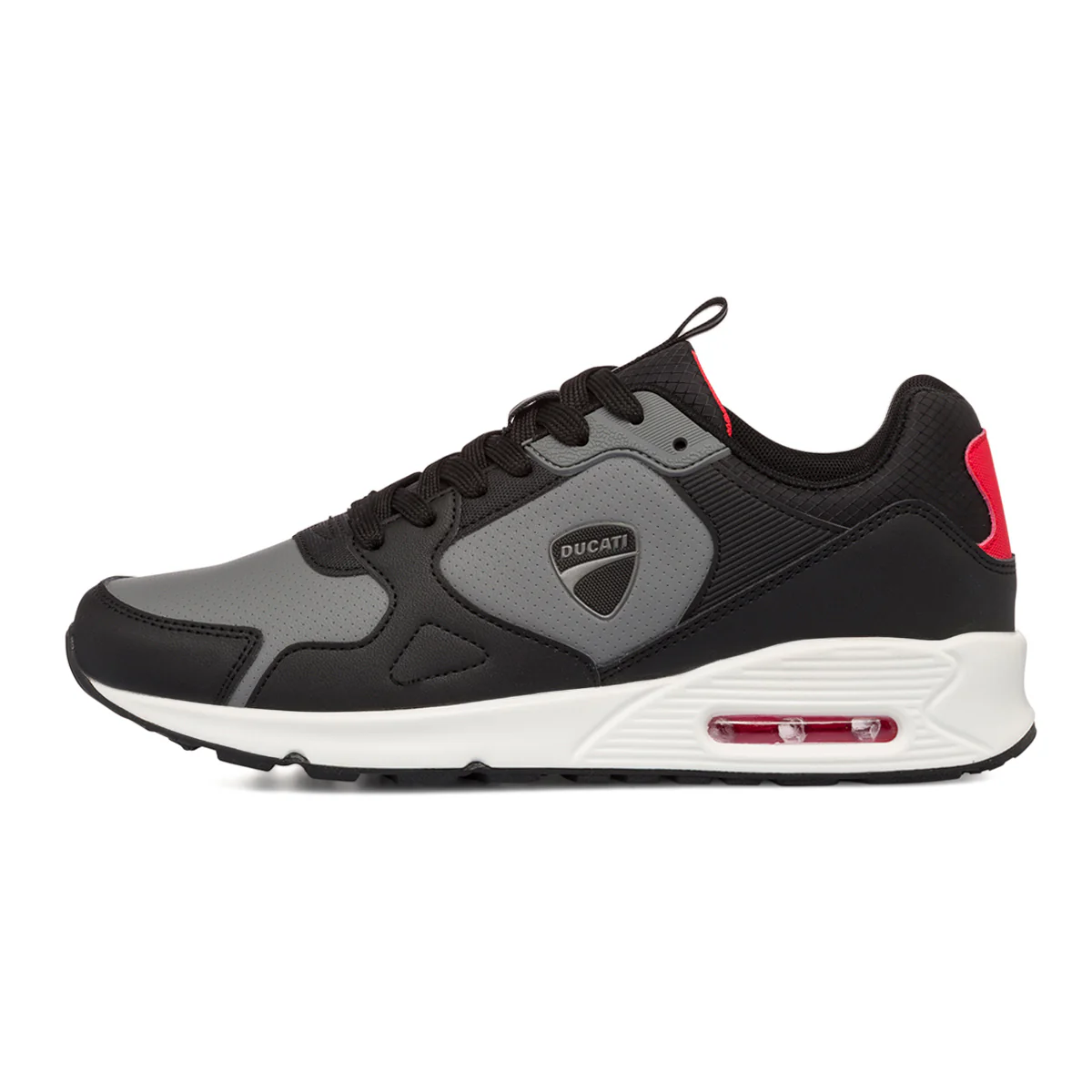 Sneakers grigie e nere da uomo con suola ad aria Ducati Albacete 3