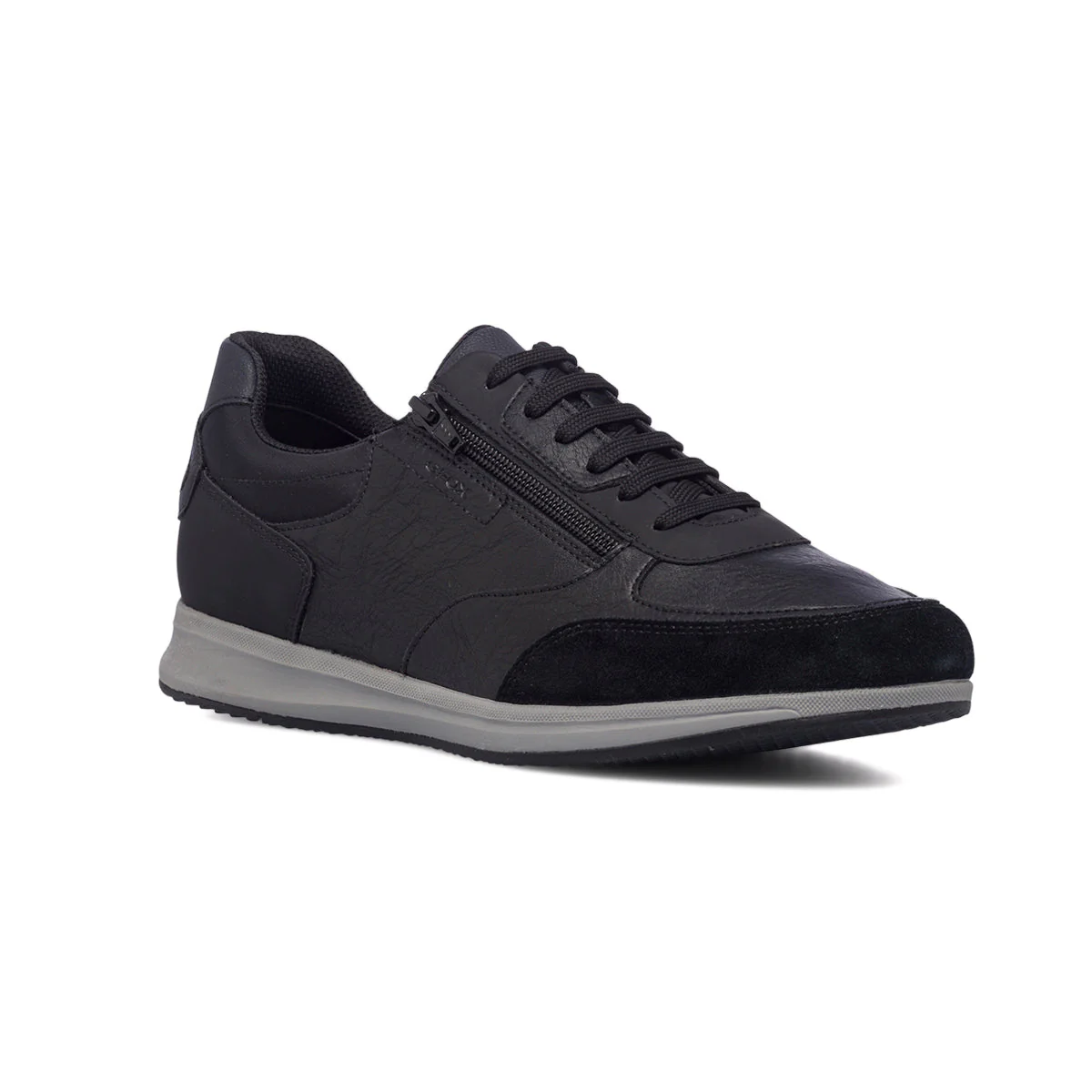 Sneakers grigie e nere da uomo con zip laterale Geox Avery - Image 2