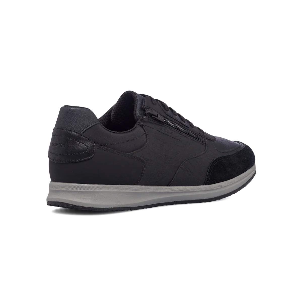 Sneakers grigie e nere da uomo con zip laterale Geox Avery - Image 3