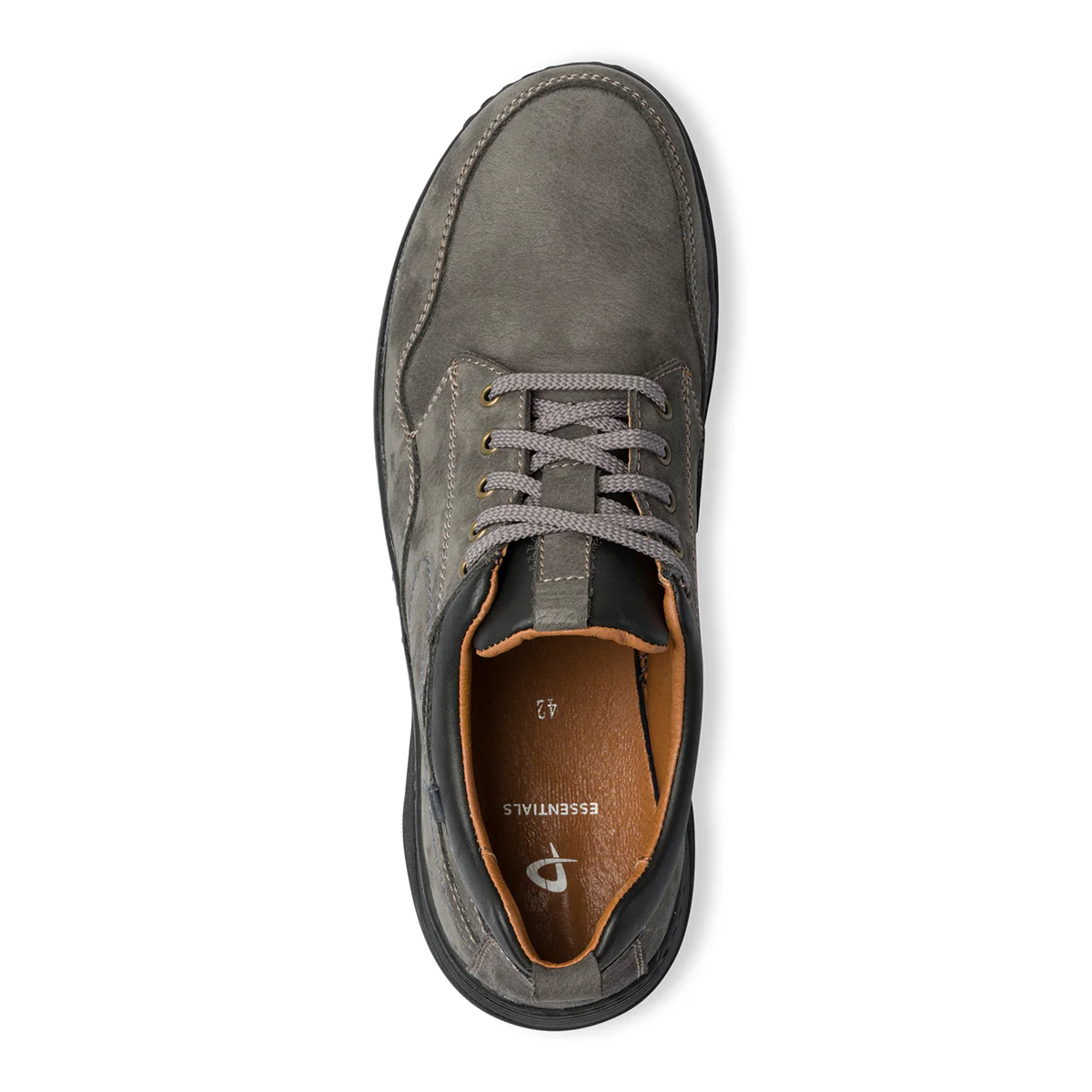 Sneakers grigie in pelle scamosciata con suola comfort P Soft - Image 10