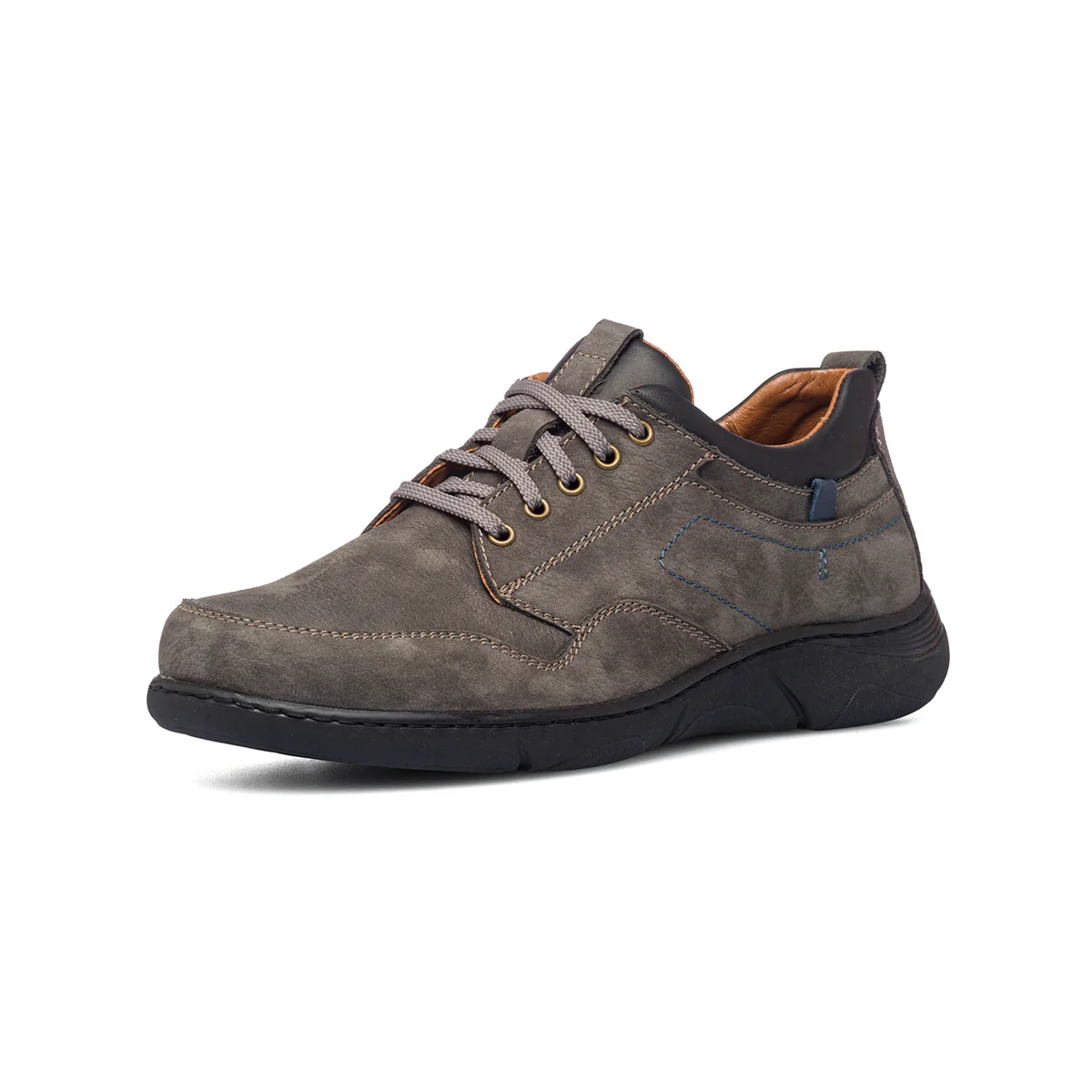 Sneakers grigie in pelle scamosciata con suola comfort P Soft - Image 3