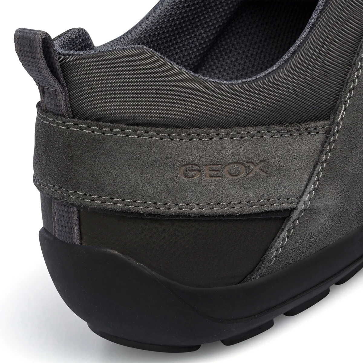 Sneakers grigie in pelle scamosciata da uomo Geox Ravex - Image 12