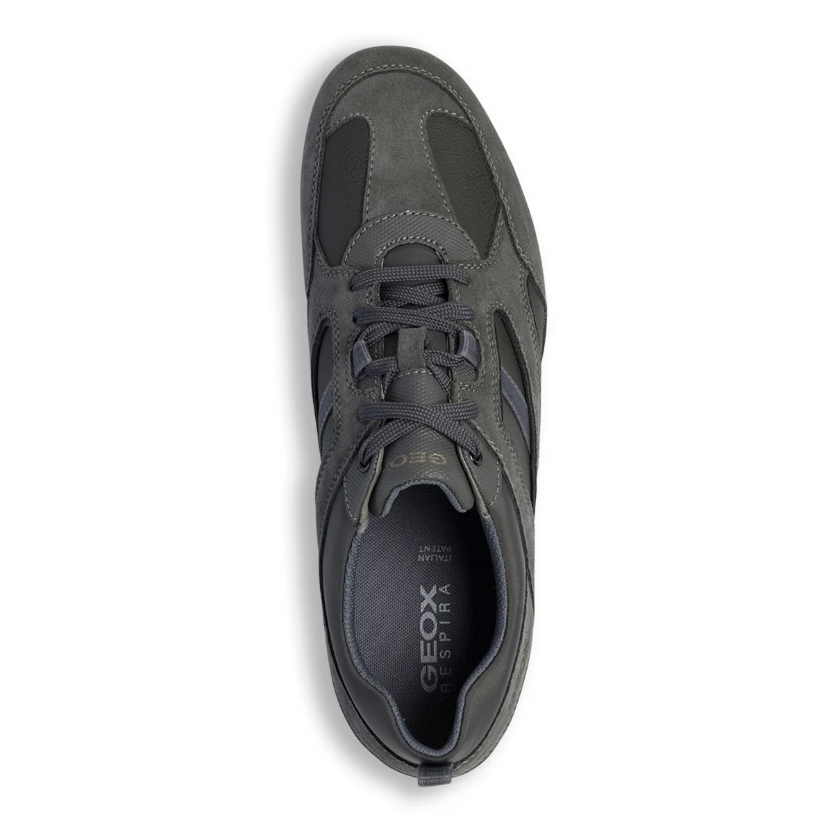 Sneakers grigie in pelle scamosciata da uomo Geox Ravex - Image 13