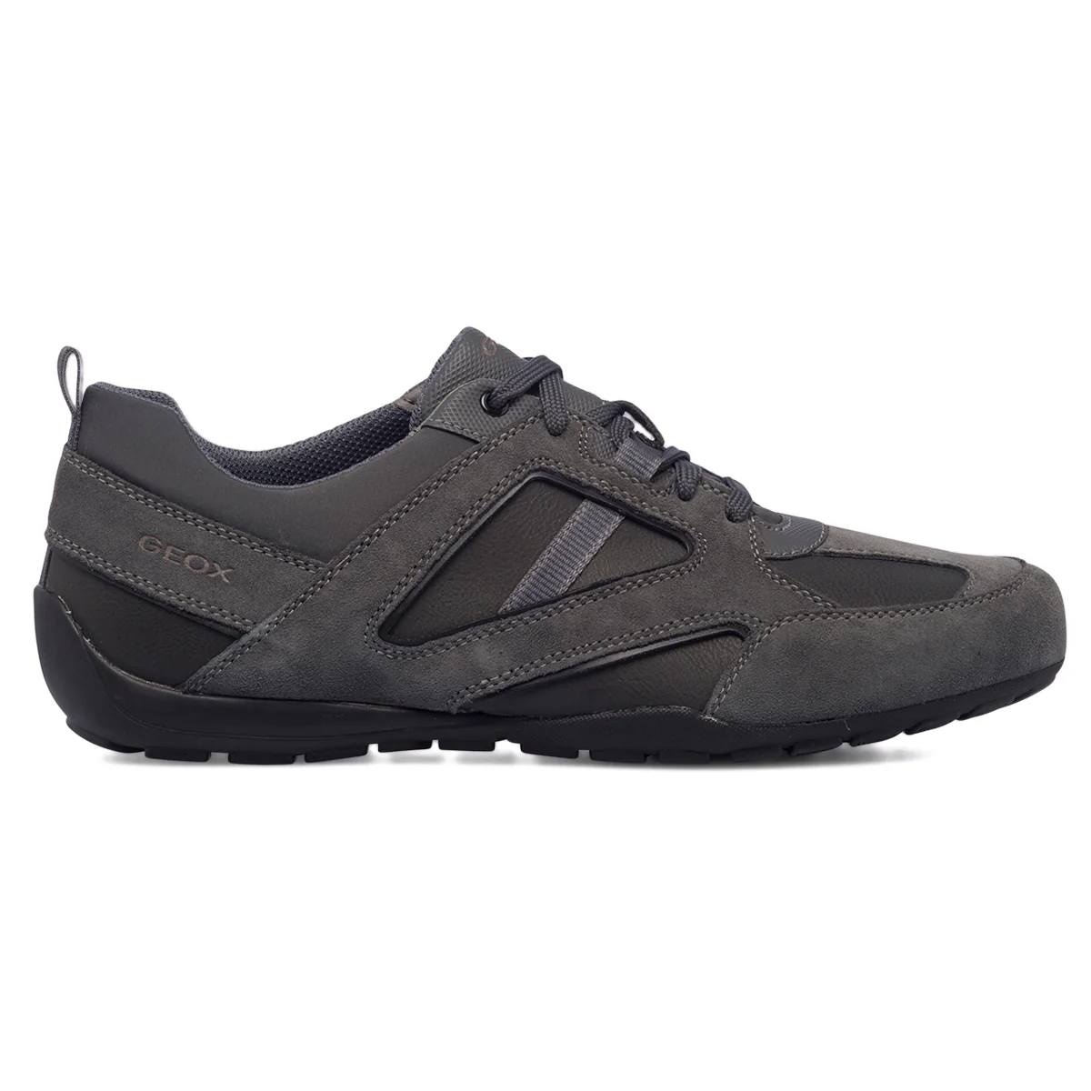 Sneakers grigie in pelle scamosciata da uomo Geox Ravex - Image 6