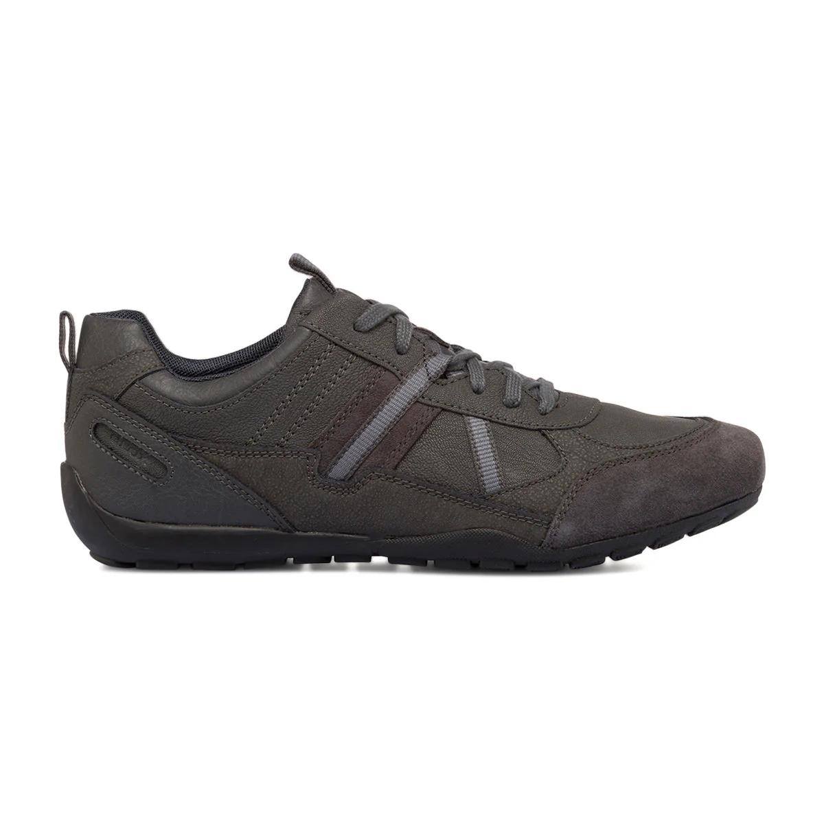Sneakers grigie in pelle scamosciata da uomo Geox Ravex