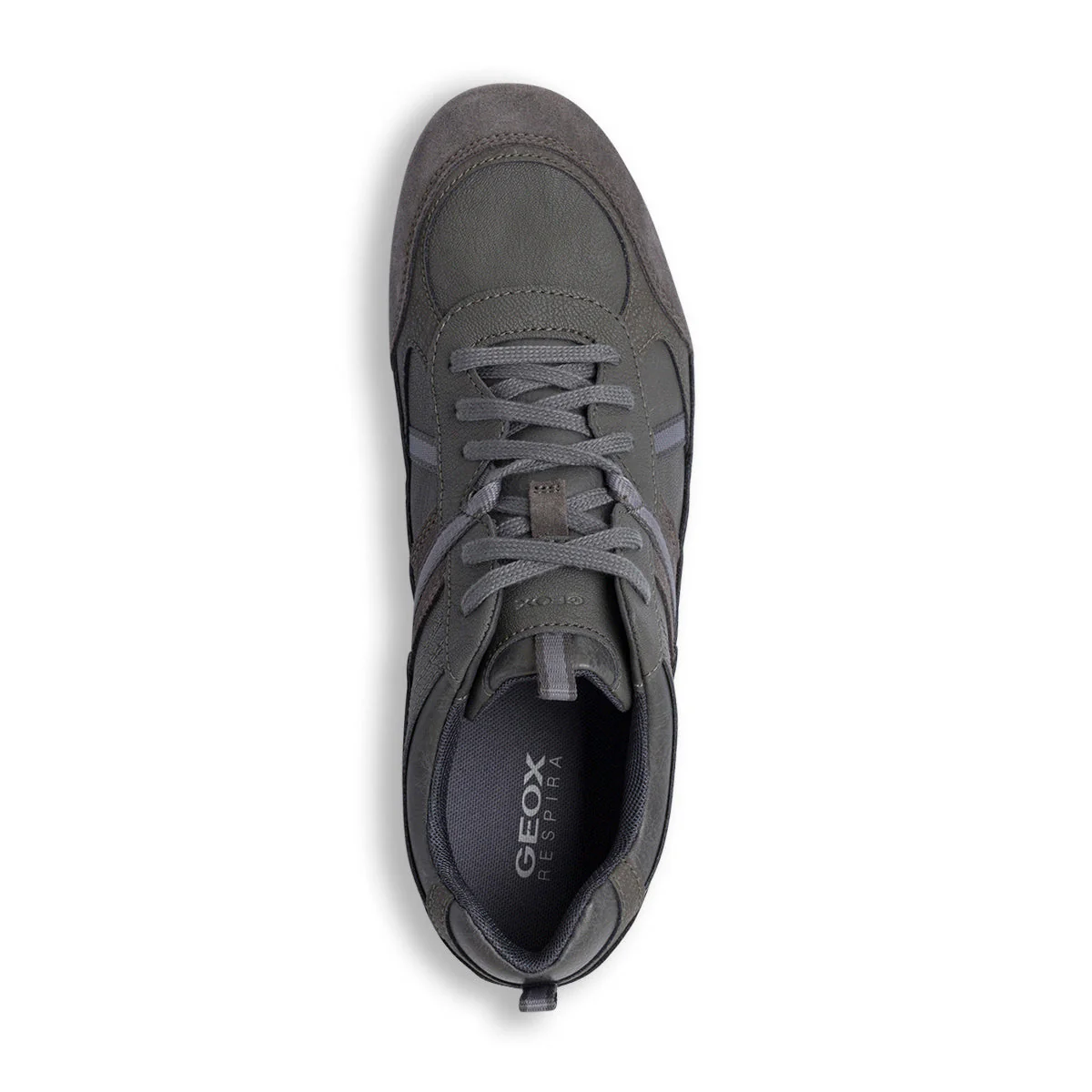 Sneakers grigie in pelle scamosciata da uomo Geox Ravex - Image 6