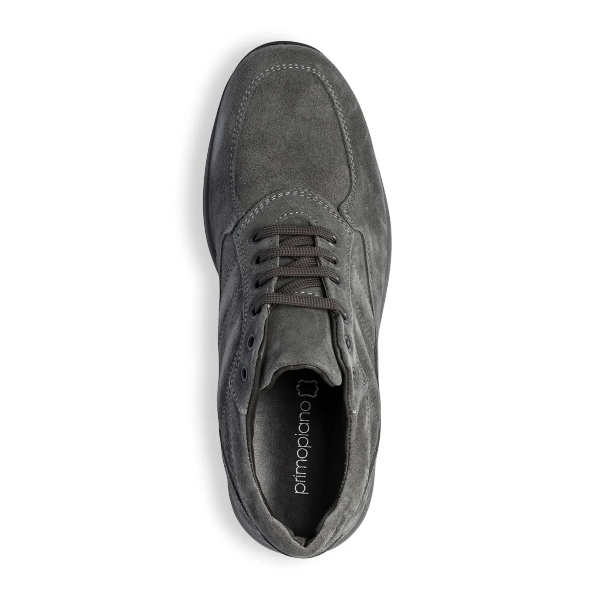 Sneakers grigie in pelle scamosciata Primopiano - Image 8