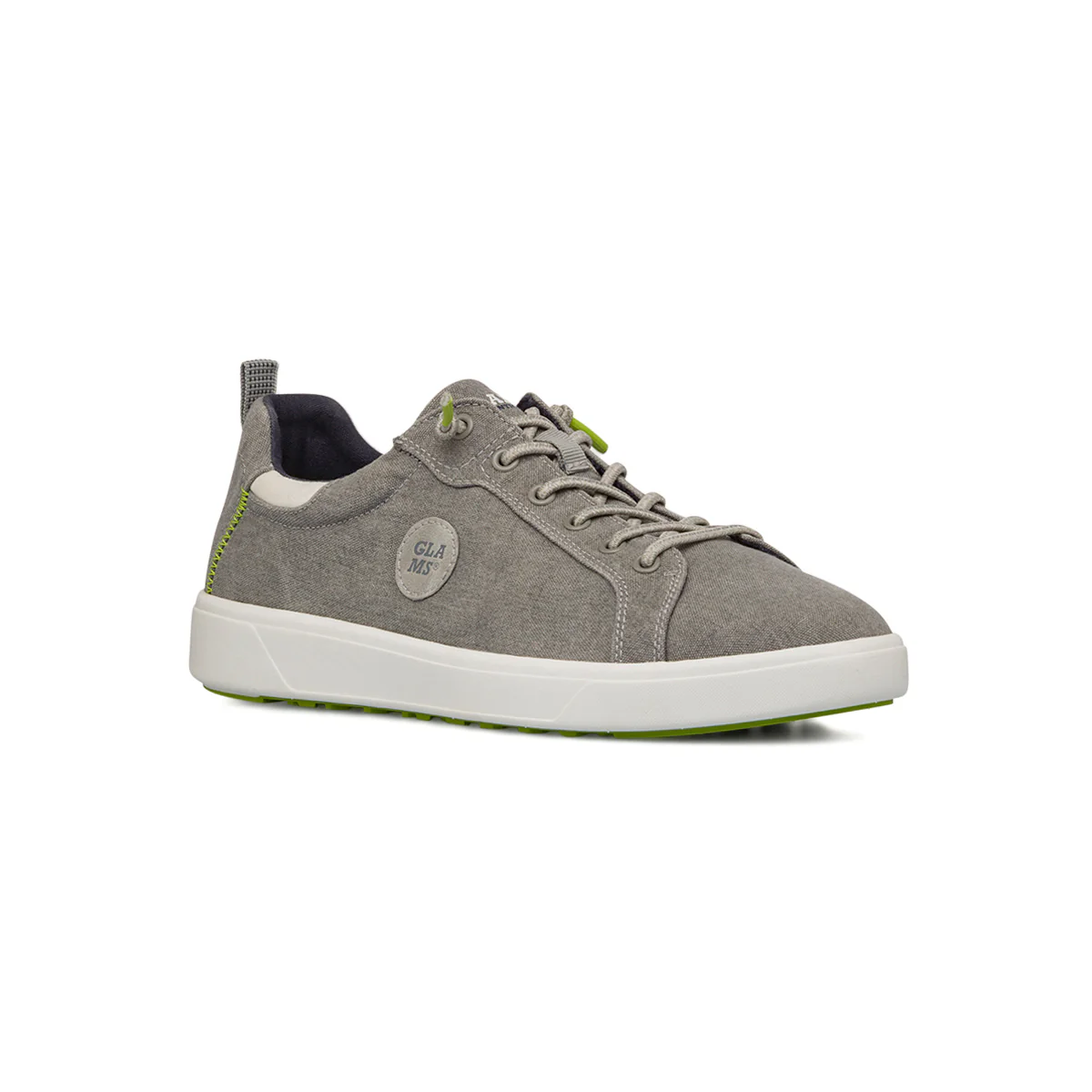 Sneakers Grigie in tessuto da Uomo Glams con lacci elastici - Image 2