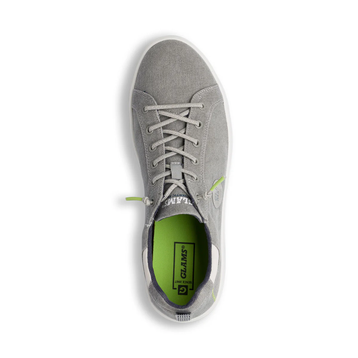 Sneakers Grigie in tessuto da Uomo Glams con lacci elastici - Image 5