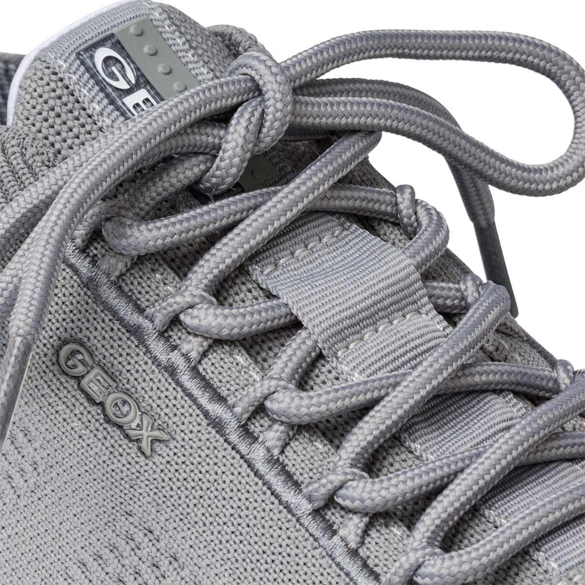 Sneakers grigie in tessuto knit da uomo Geox Spherica - Image 5