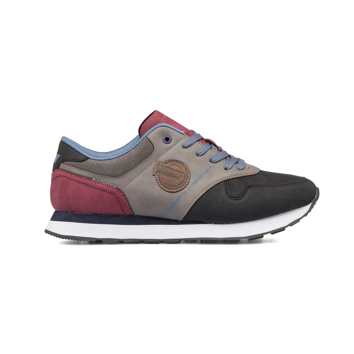 Sneakers grigie, nere e rosse da uomo Carrera