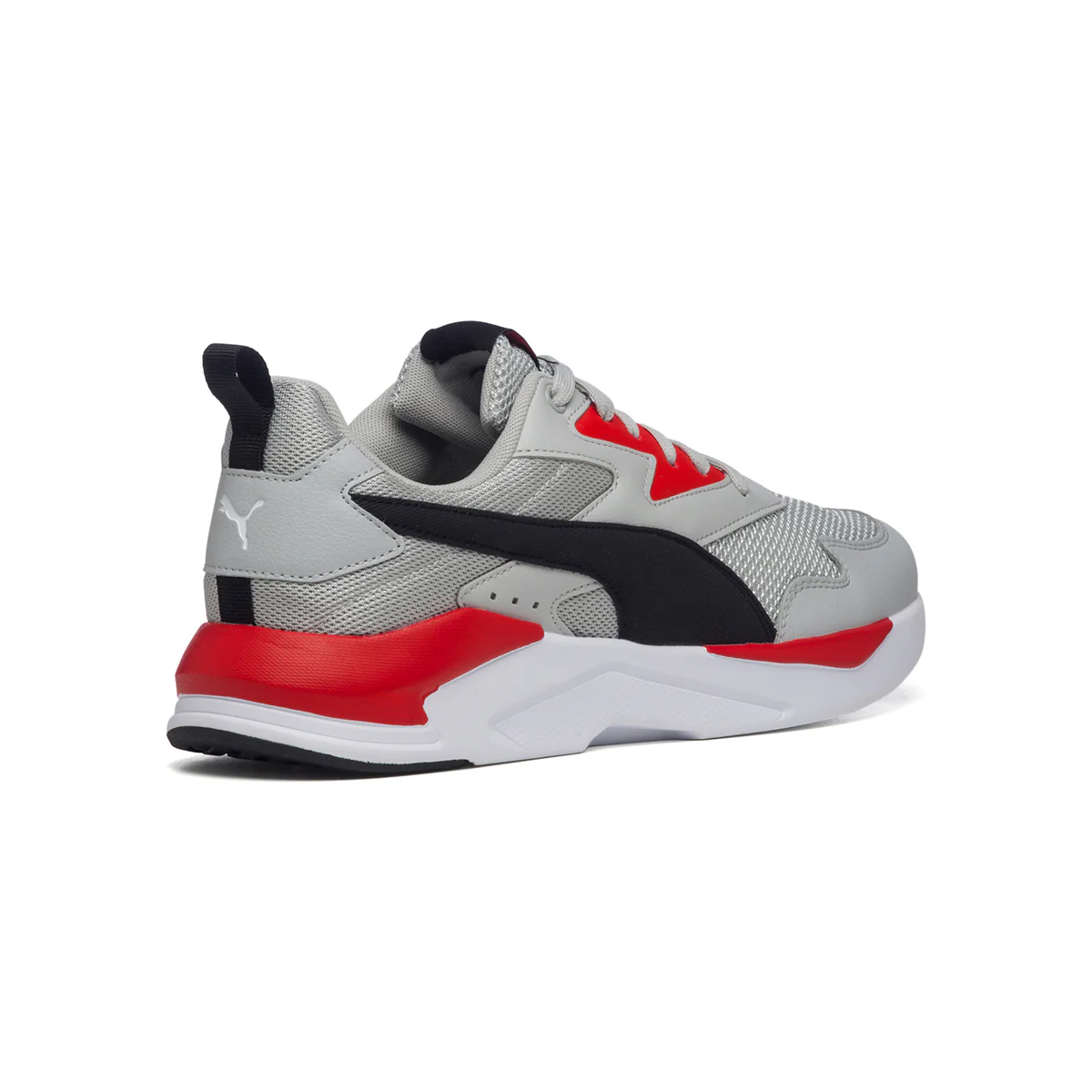 Sneakers grigie, nere e rosse in tessuto mesh Puma X-Ray Lite - Image 3