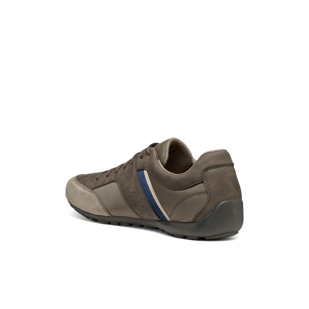 Sneakers grigie Uomo con inserti effetto scamosciato Geox - Image 3