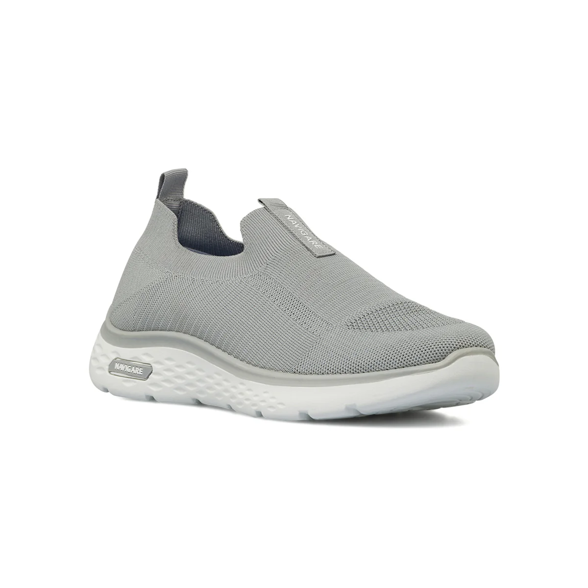 Sneakers Grigie Uomo Slip-on in tessuto traspirante Navigare - Image 2