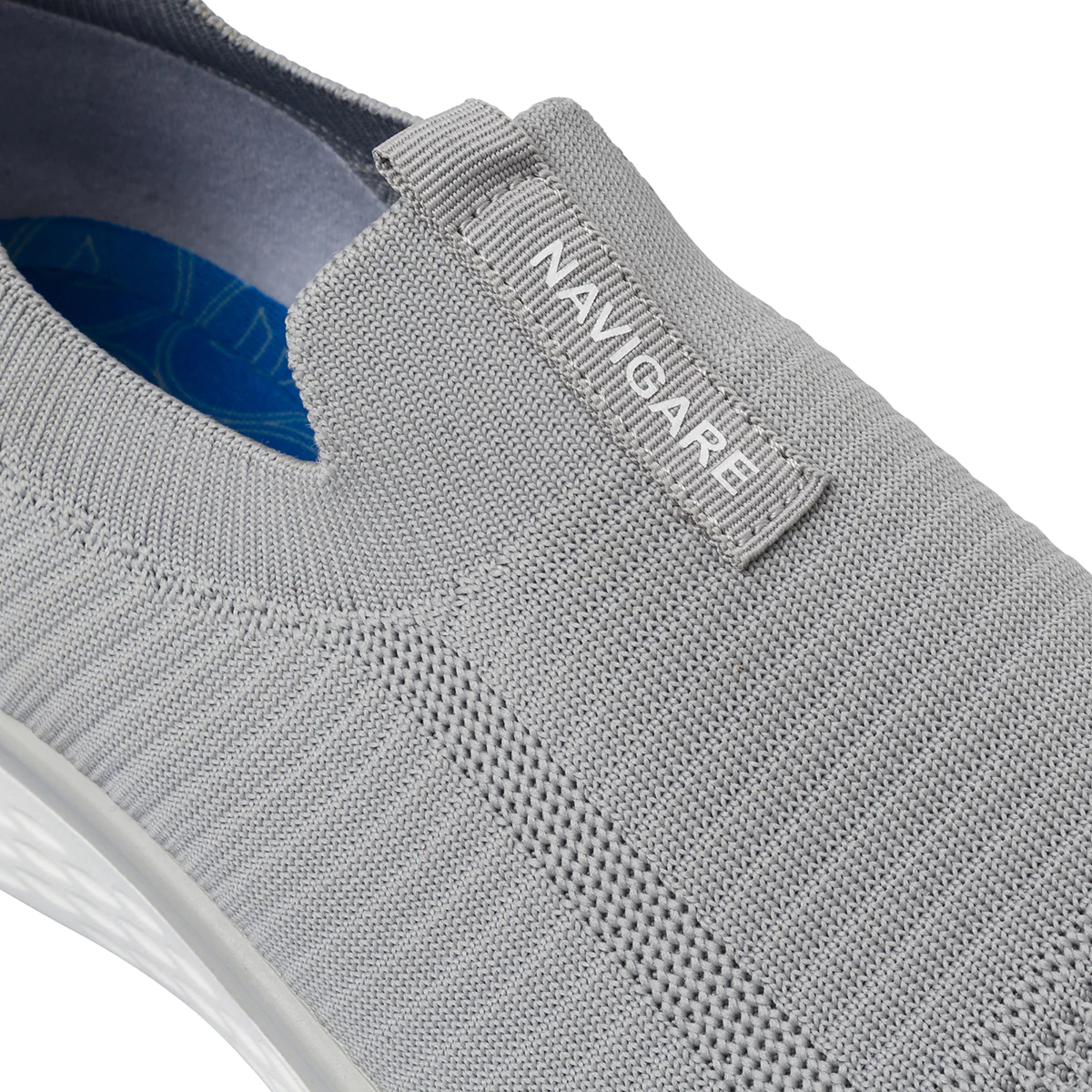 Sneakers Grigie Uomo Slip-on in tessuto traspirante Navigare - Image 4