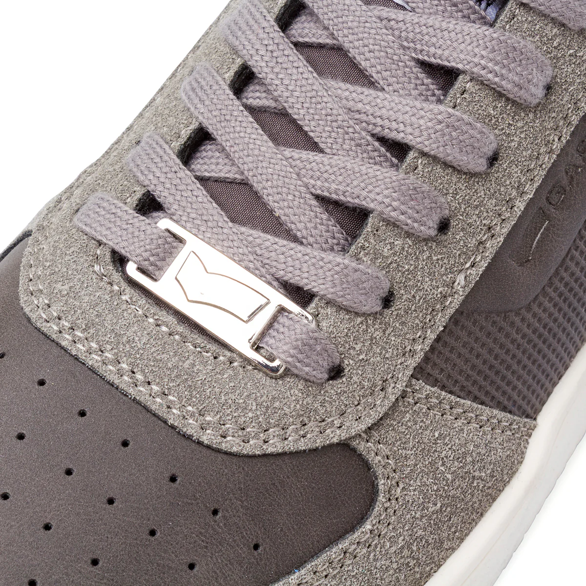 Sneakers grigio da Uomo con dettagli in suede Gas - Image 4
