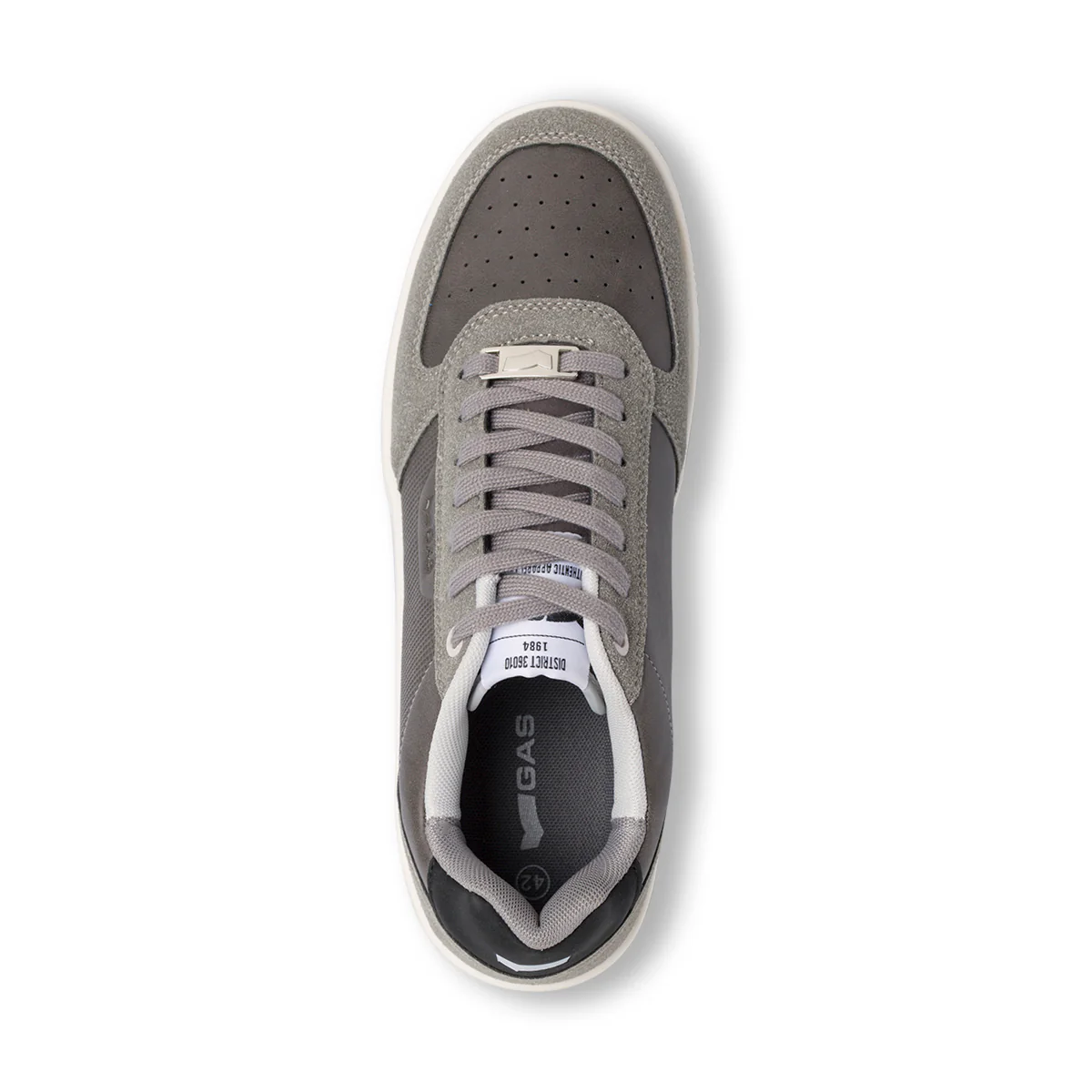 Sneakers grigio da Uomo con dettagli in suede Gas - Image 5