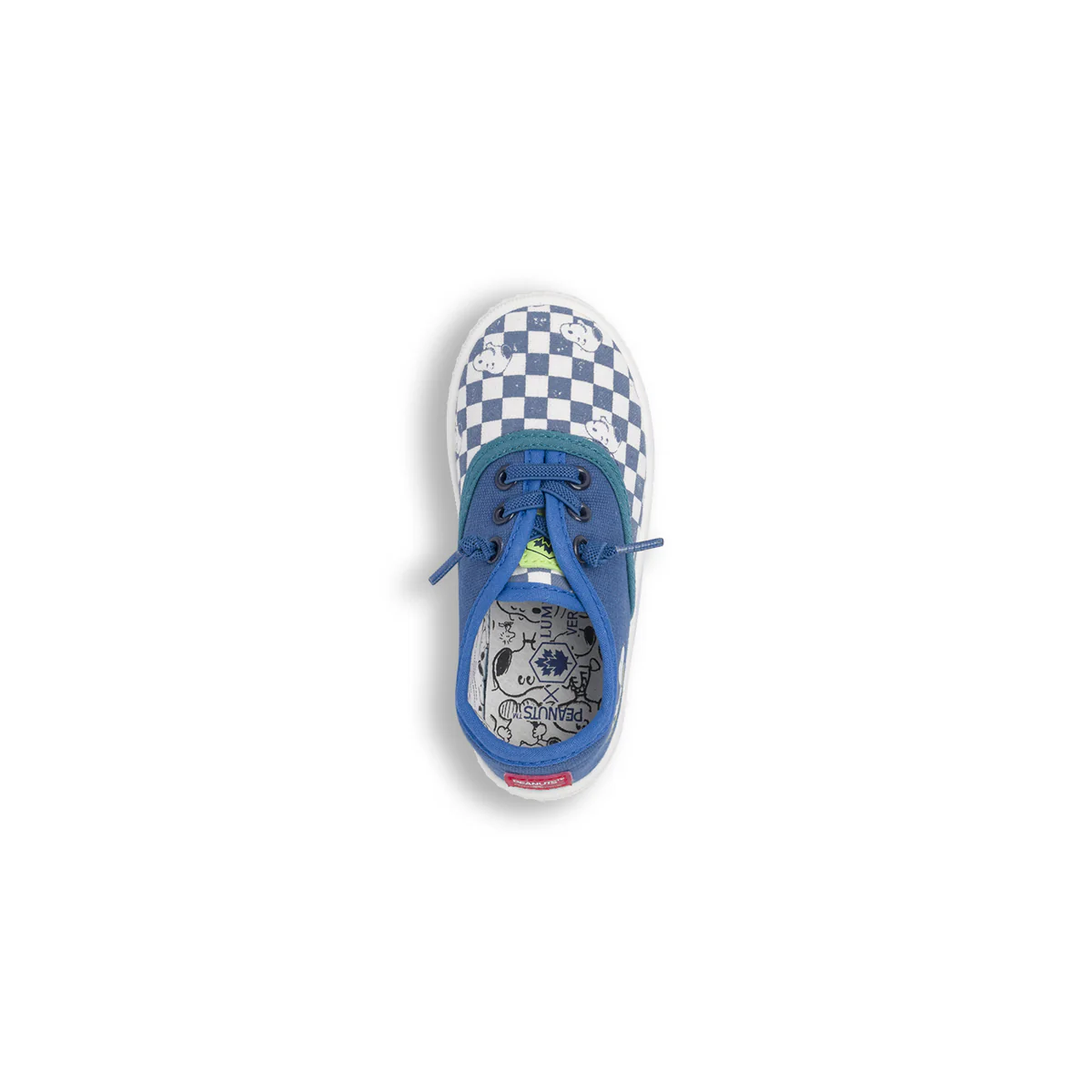 Sneakers in tela blu da Bambino a scacchi Snoopy Peanuts Lumberjack - Image 6