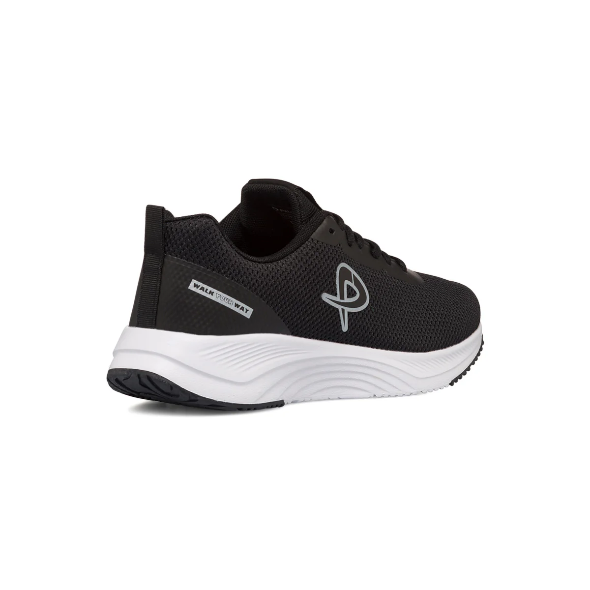Sneakers in tessuto mesh nere da donna P Go - Image 3
