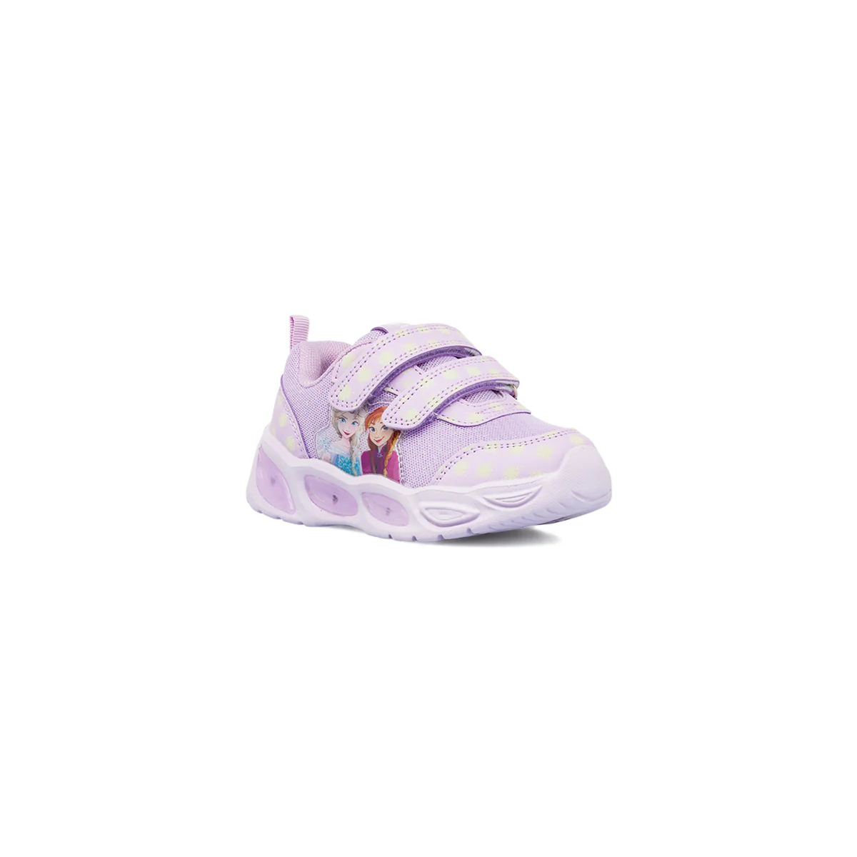 Sneakers lilla da Bambina con glitter e Luci nella suola Frozen - Image 2