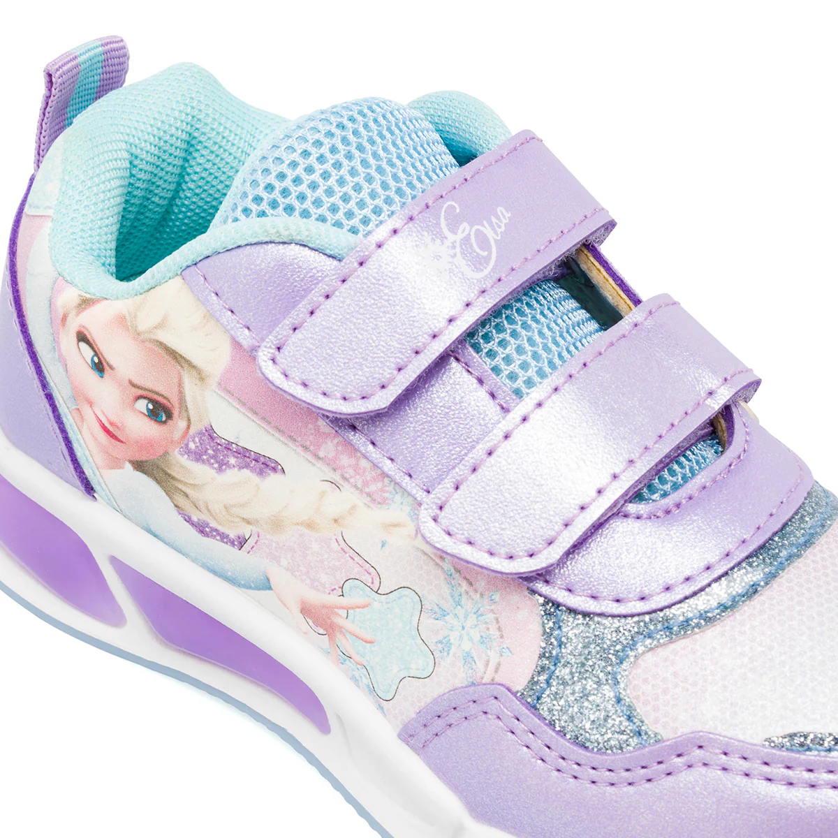 Sneakers lilla da Bambina con luci e strappo di Elsa Frozen - Image 5