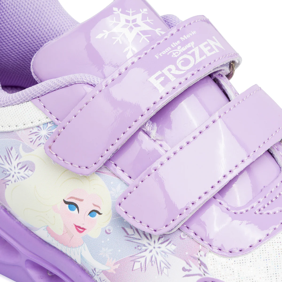 Sneakers lilla da bambina con luci Frozen - Image 4