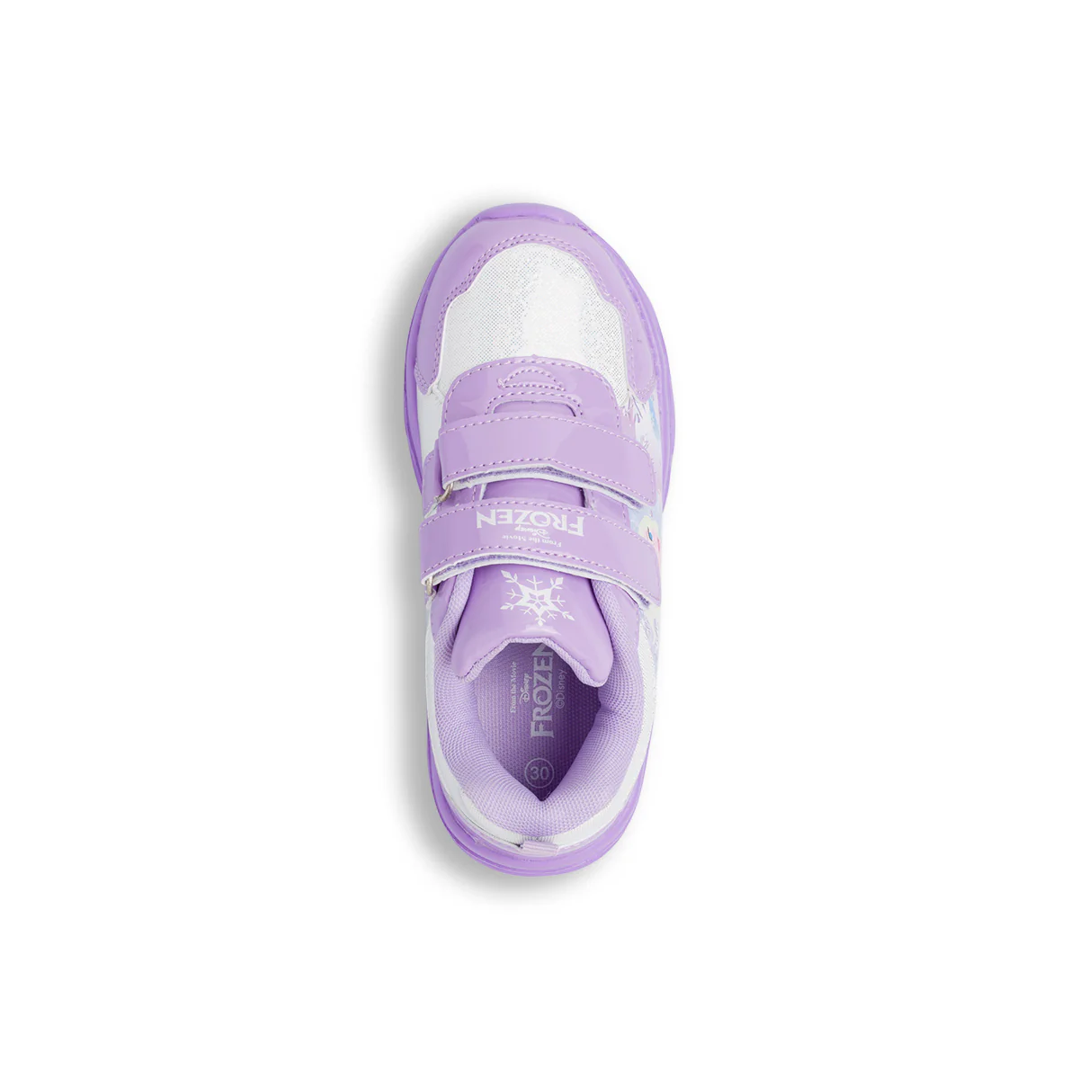 Sneakers lilla da bambina con luci Frozen - Image 5