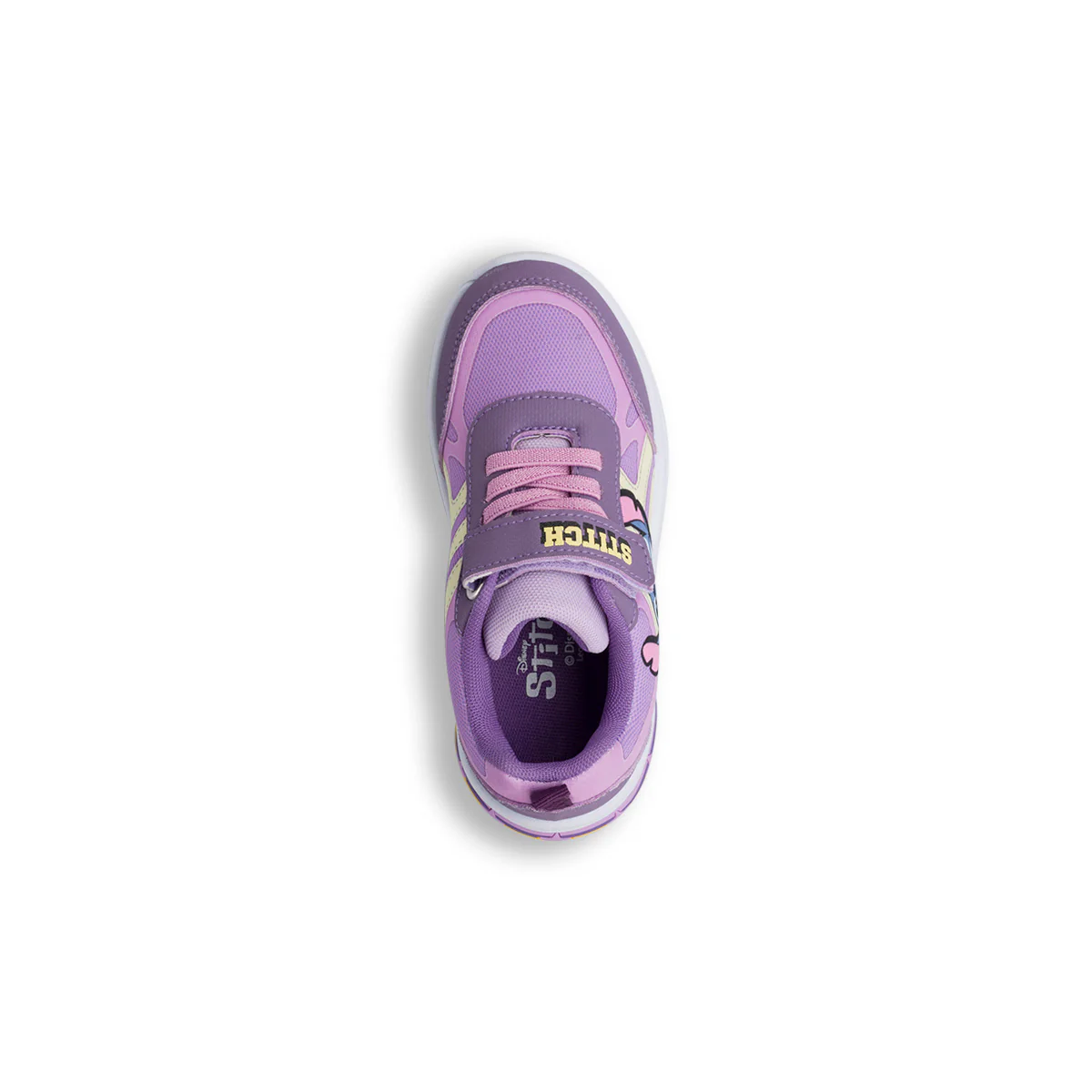 Sneakers lilla da Bambina con luci nella suola e stampa Stitch - Image 5