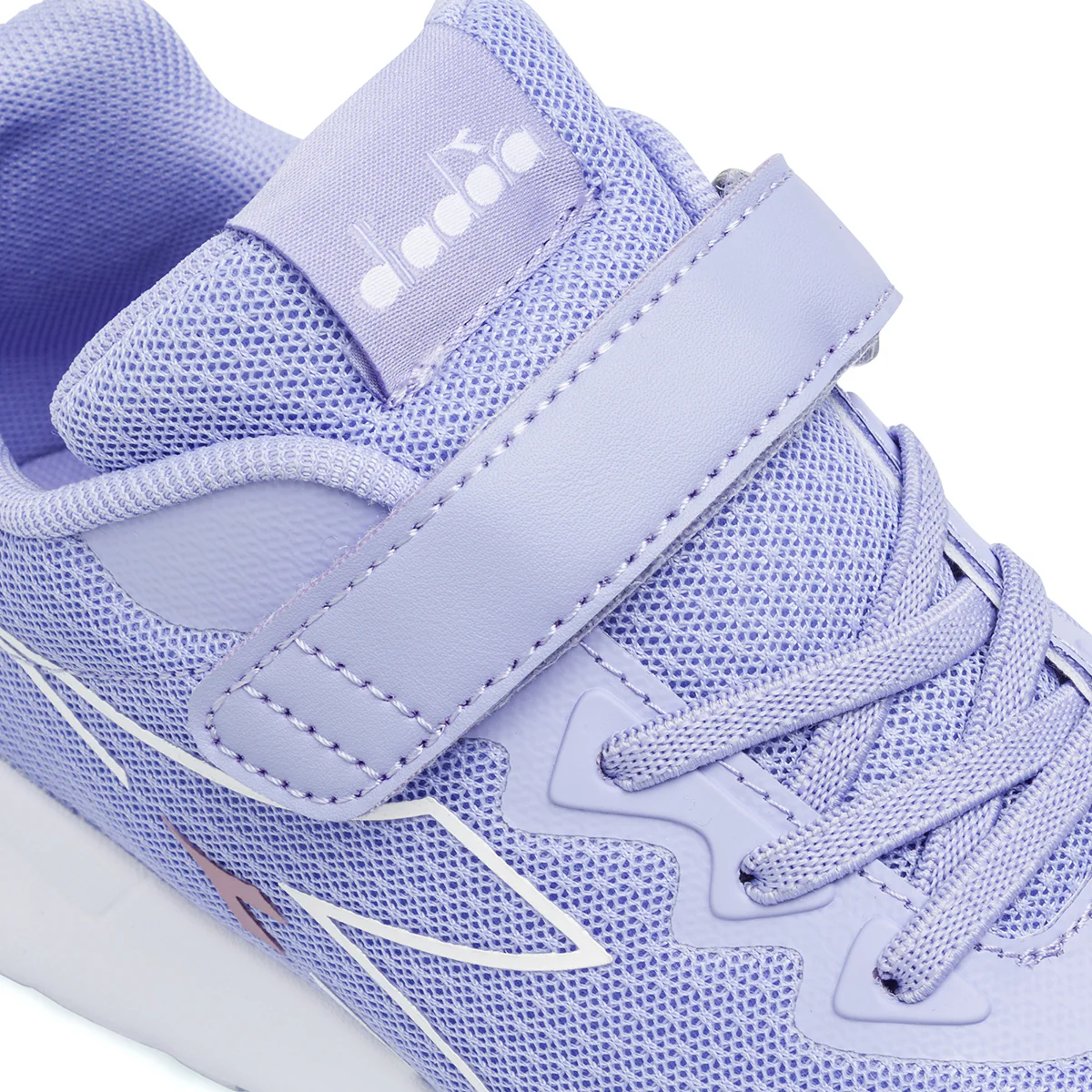 Sneakers lilla da Bambina con strappo e logo Diadora - Image 5