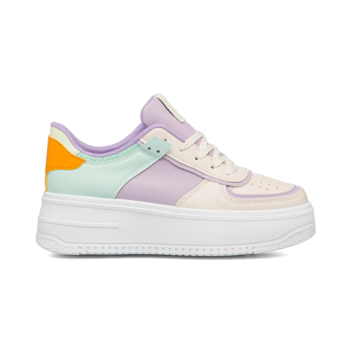 Sneakers lilla e verde chiaro da donna con maxi-suola Lora Ferres - Image 10