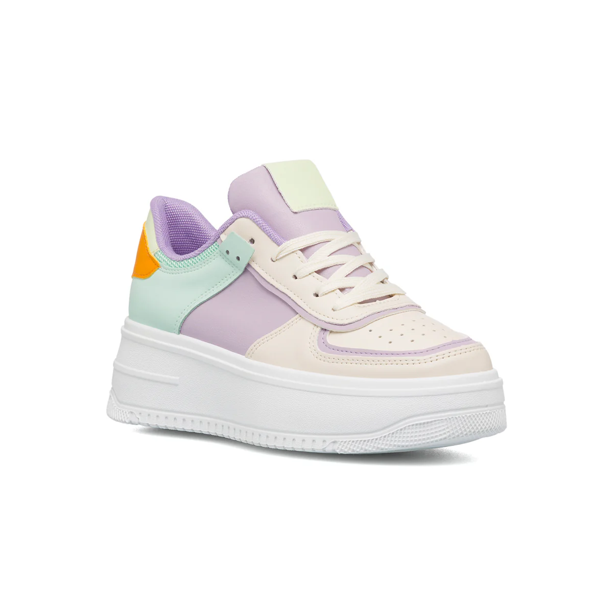 Sneakers lilla e verde chiaro da donna con maxi-suola Lora Ferres - Image 11