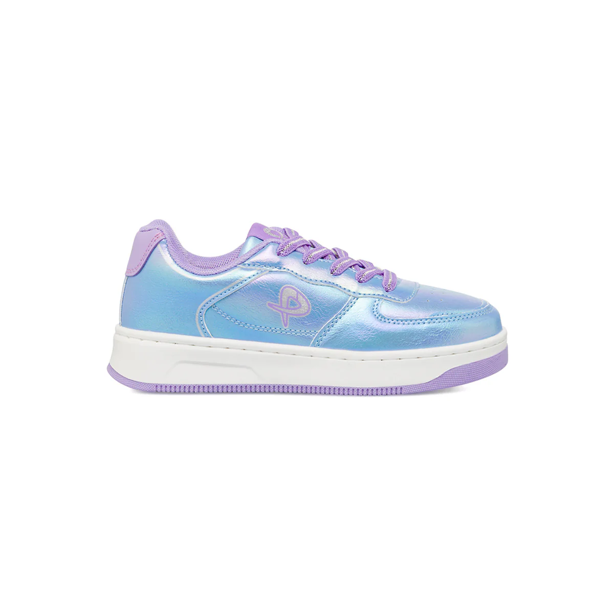 Sneakers lilla metallizzato da ragazza P Go - Image 10