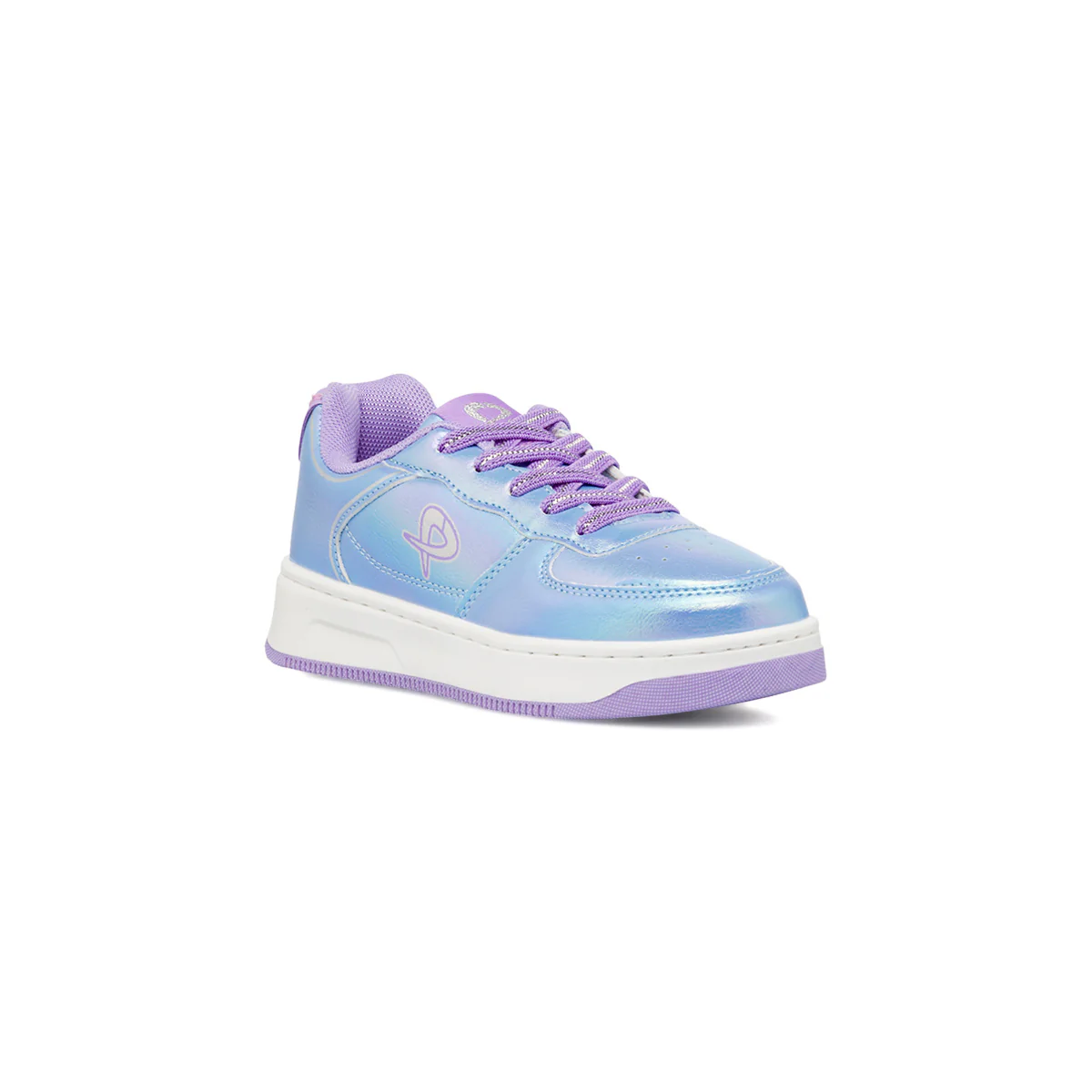 Sneakers lilla metallizzato da ragazza P Go - Image 11