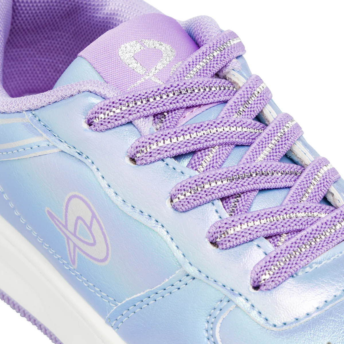 Sneakers lilla metallizzato da ragazza P Go - Image 3
