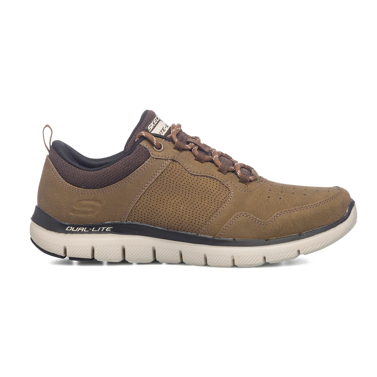 Sneakers marroni con sottopiede Memory Foam Skechers Flex Advantage 2.0