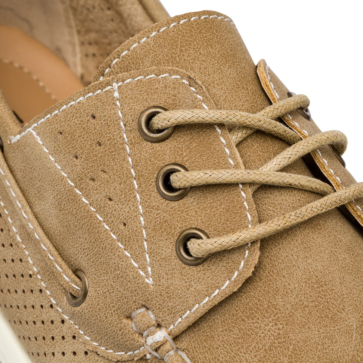 Sneakers marroni da Uomo con dettagli traforati Riflessi Urbani - Image 5