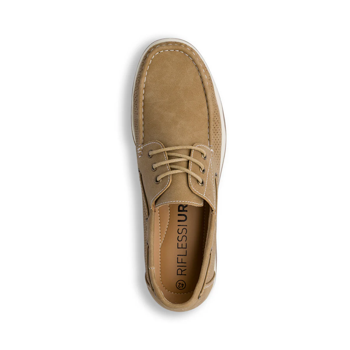 Sneakers marroni da Uomo con dettagli traforati Riflessi Urbani - Image 6