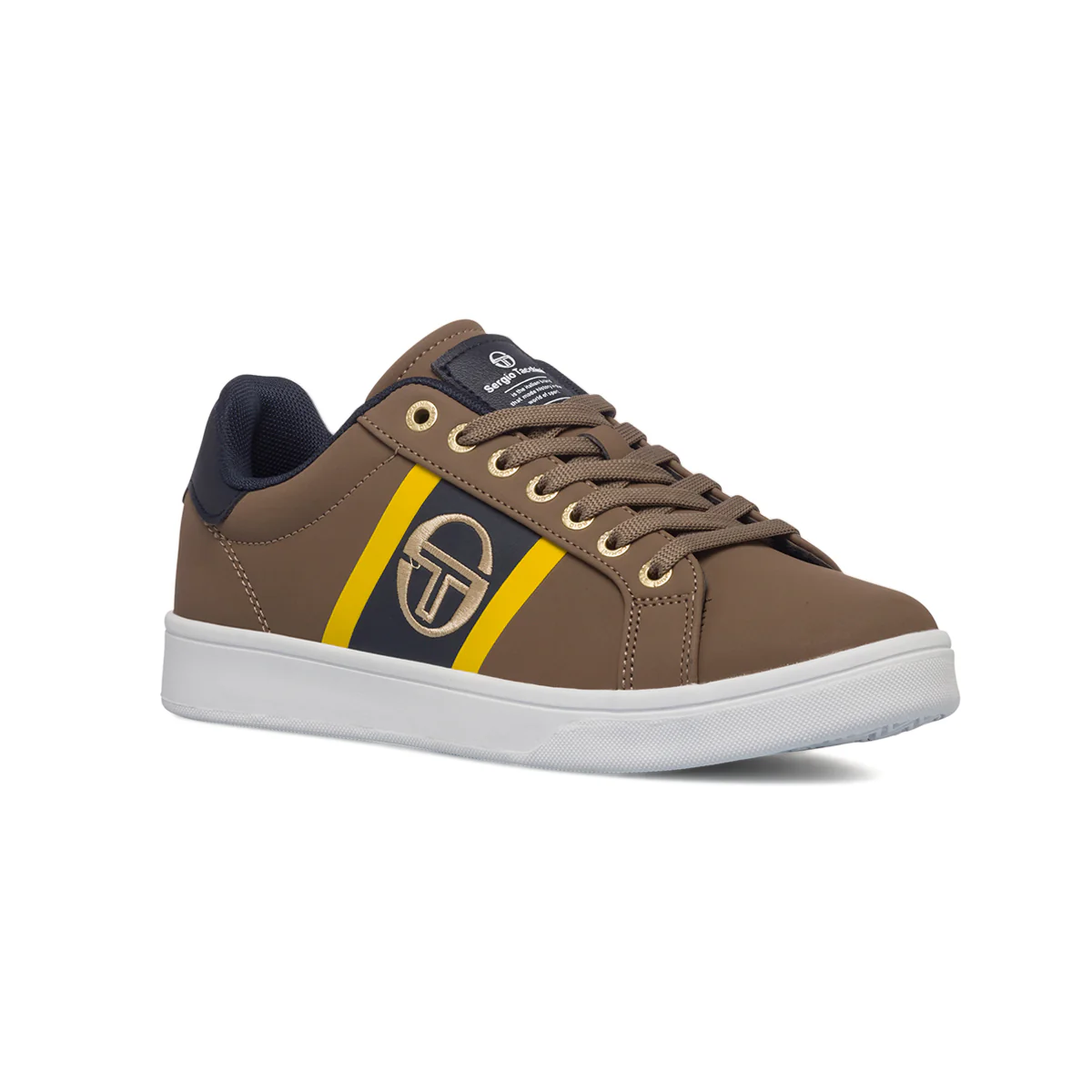 Sneakers marroni da uomo con logo ricamato Sergio Tacchini Nizza Flag NBX - Image 2