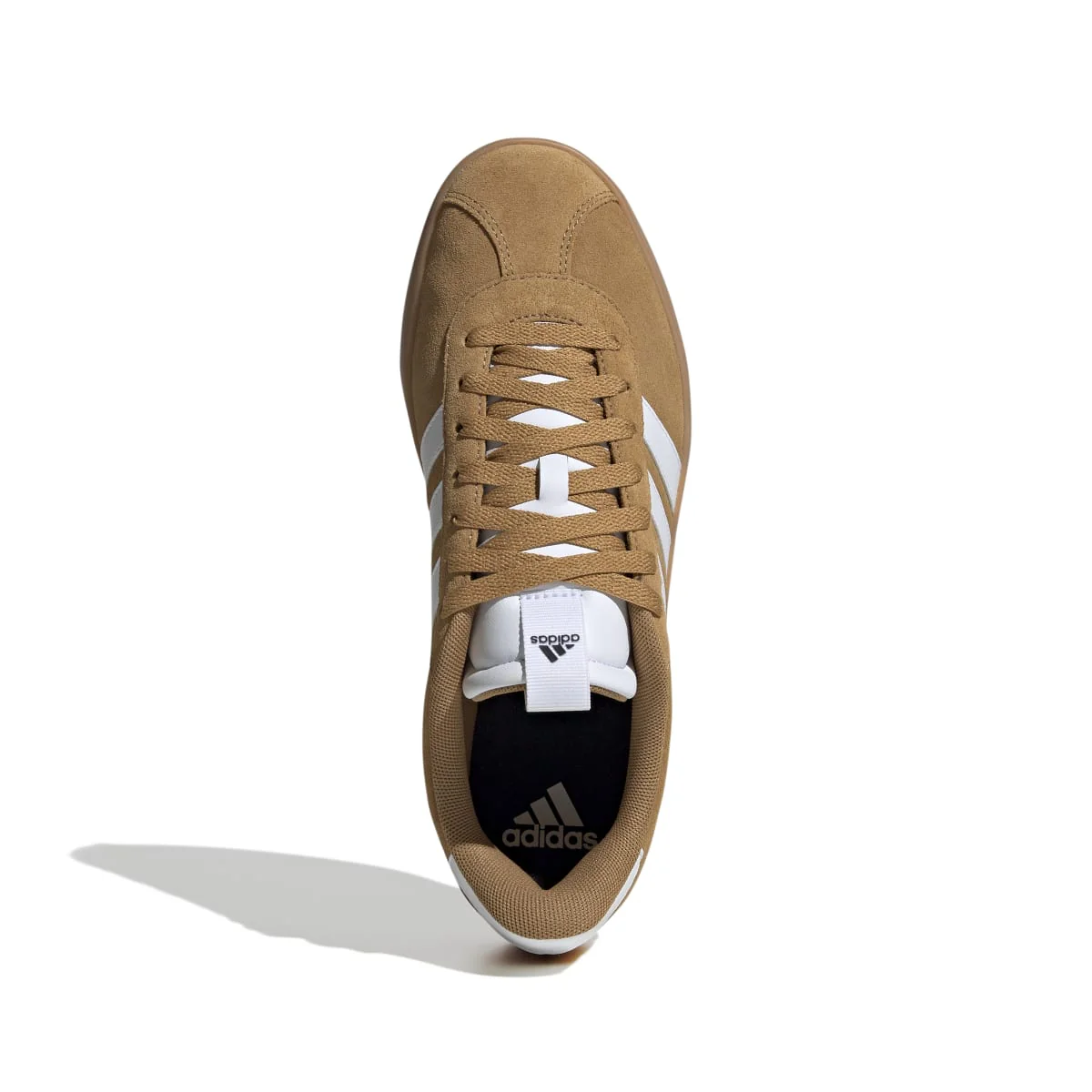 Sneakers marroni da uomo con strisce bianche adidas VL Court 3.0 - Image 2